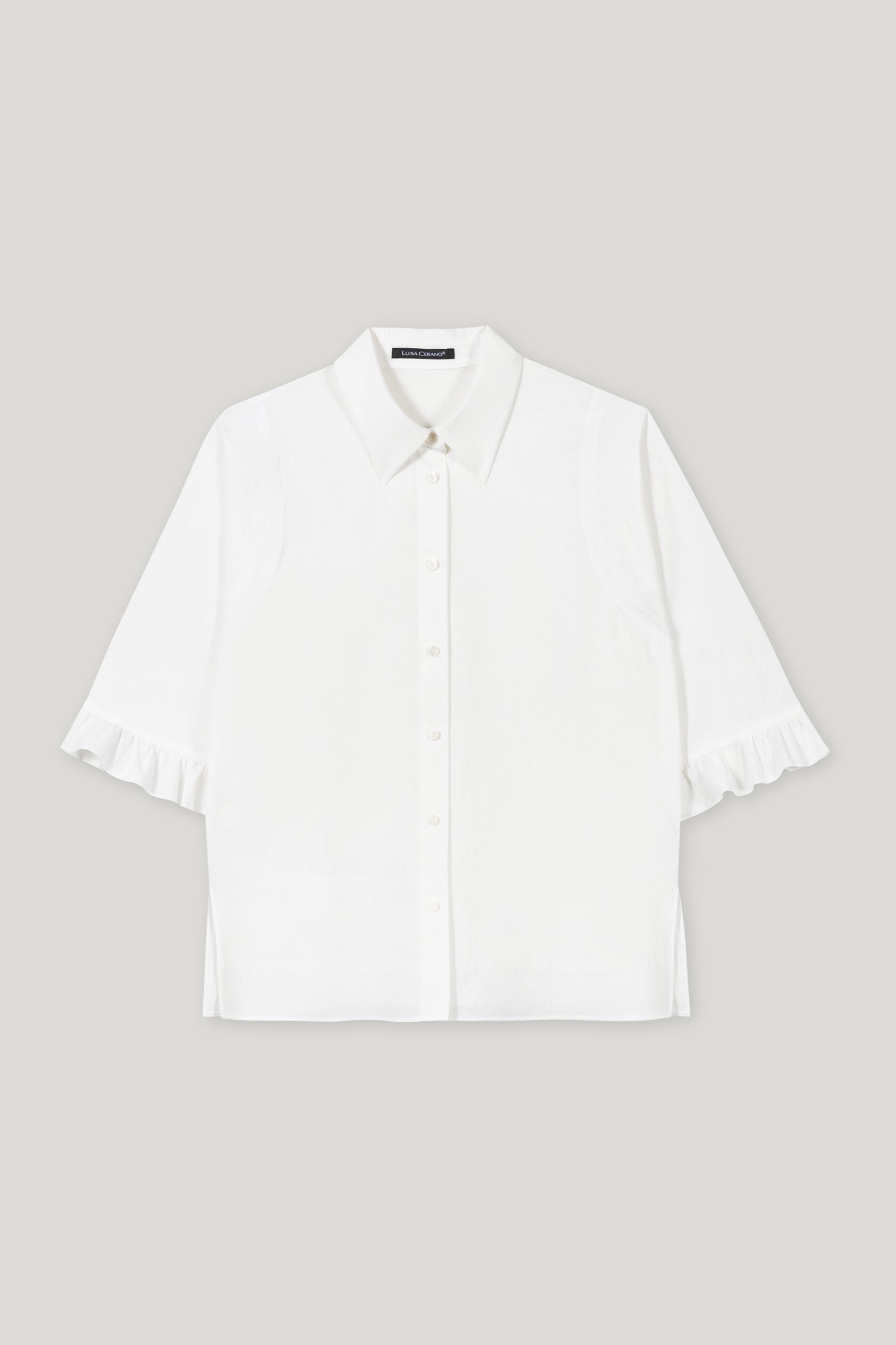 Bluse aus Baumwoll-Voile - off white - Standard | Artikel Front