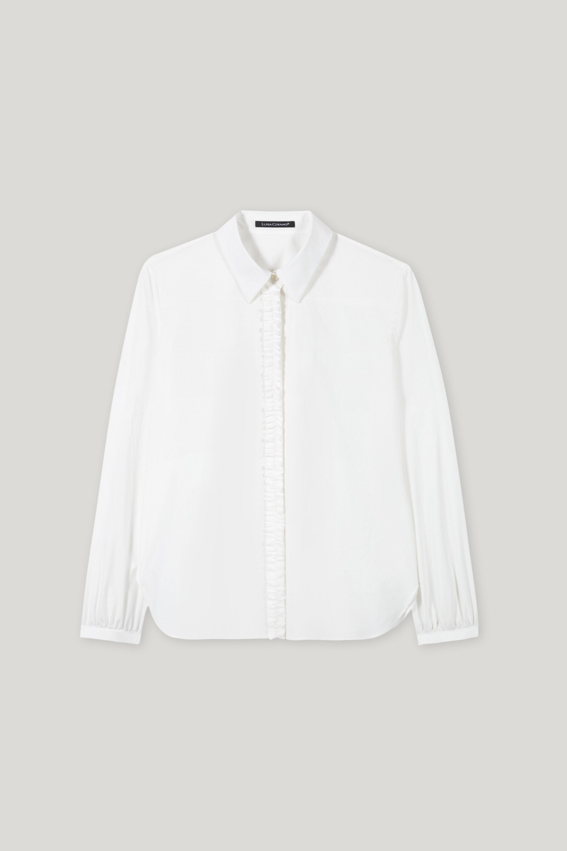 Bluse aus Baumwoll-Voile - off white - Standard | Artikel Front