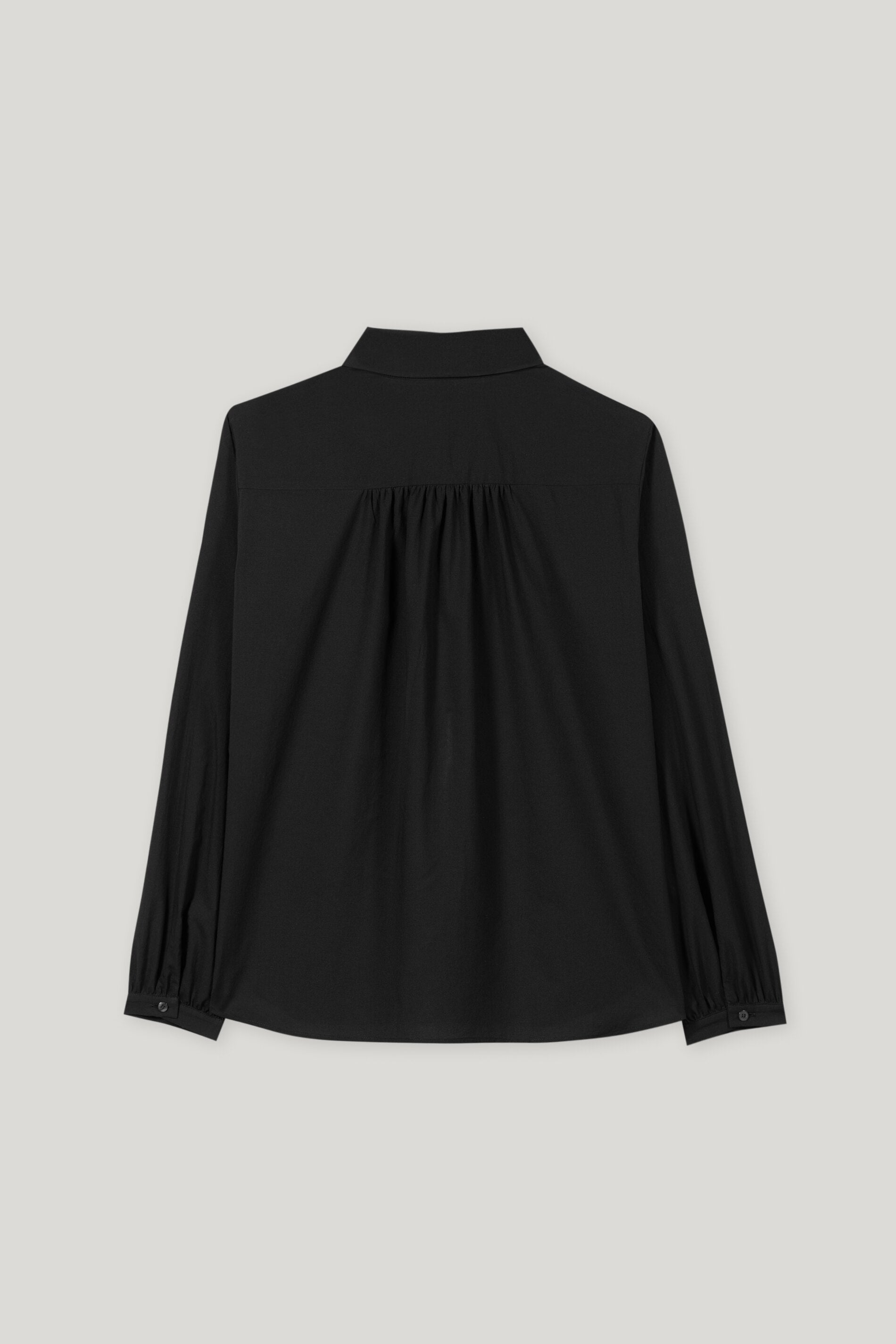 Bluse aus Baumwoll-Voile - deep black - Standard | Artikel Rück