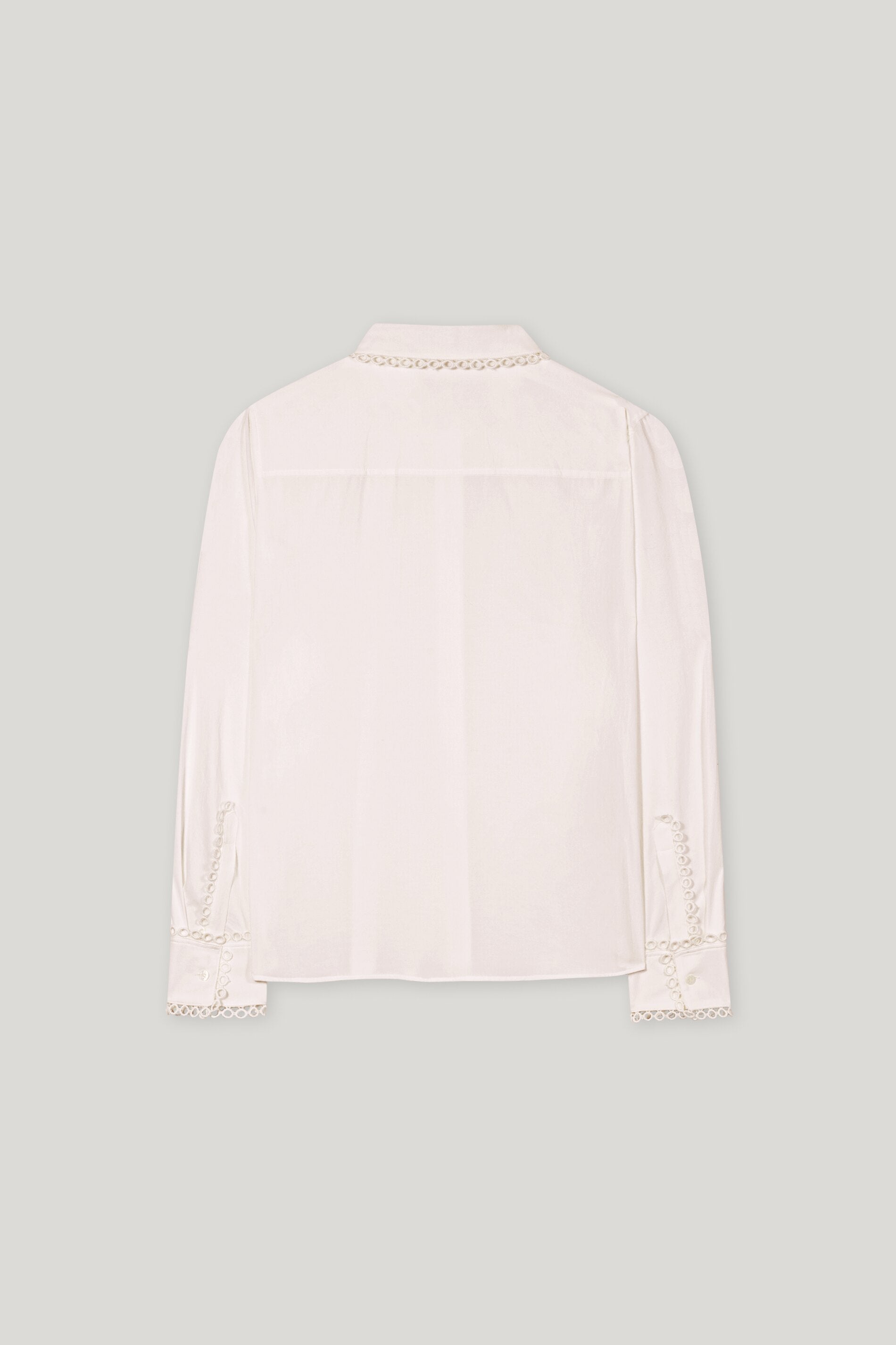 Hemdbluse aus Baumwoll-Voile - creamy powder - Standard | Artikel Rück