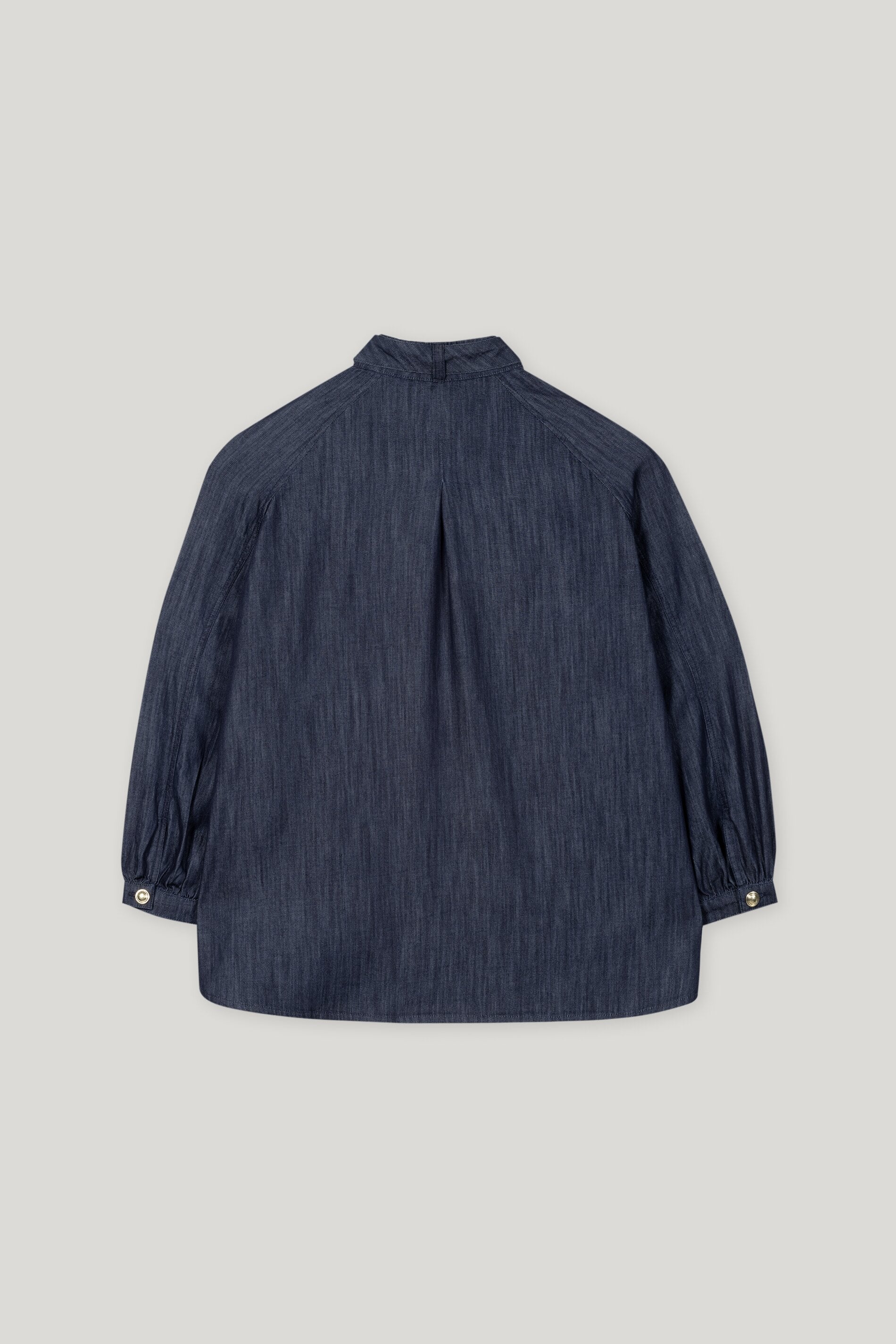 Denim-Bluse mit Schluppe - denim blue - Standard | Artikel Rück