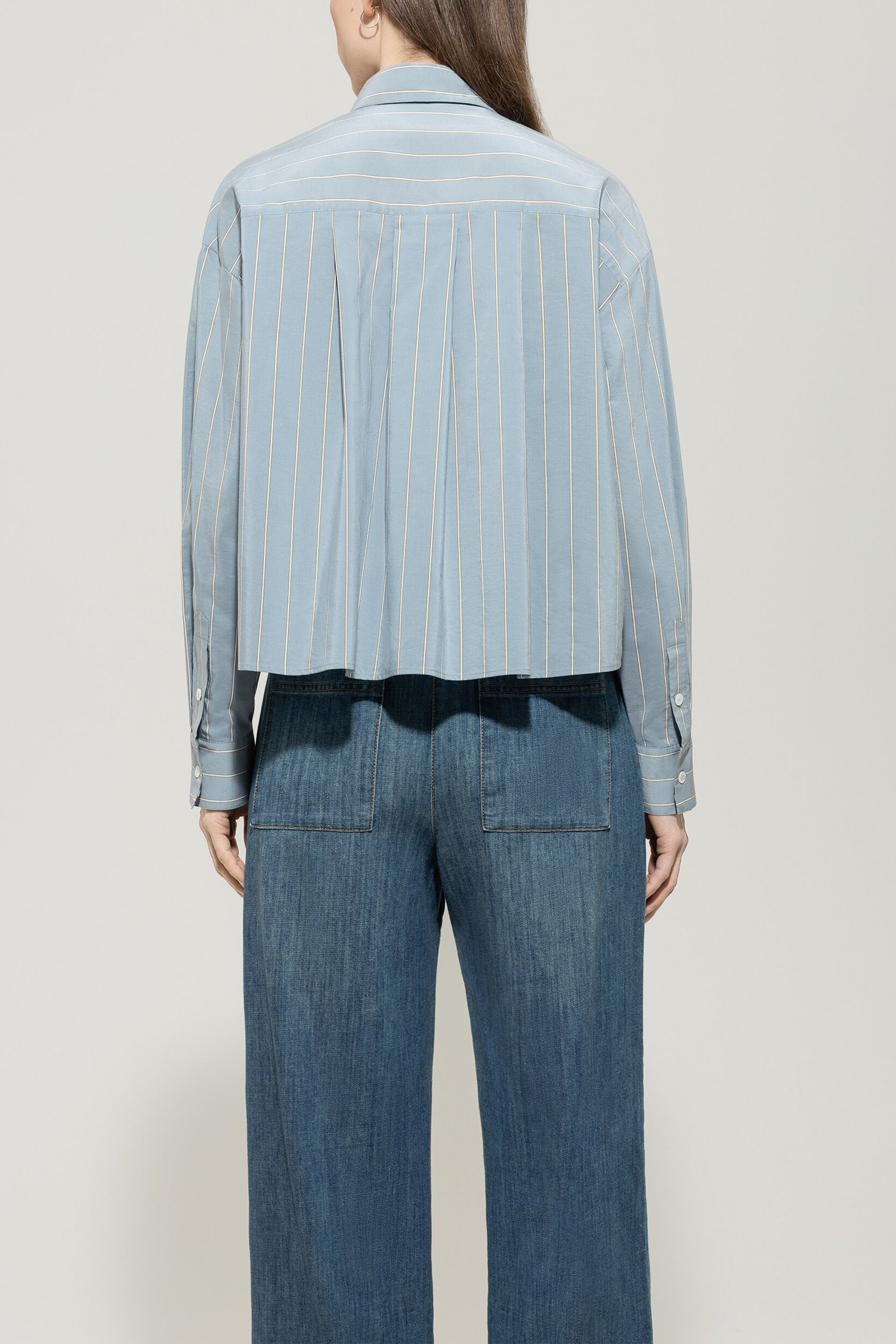 Hemdbluse mit Streifen - multi - Standard | Model Rück