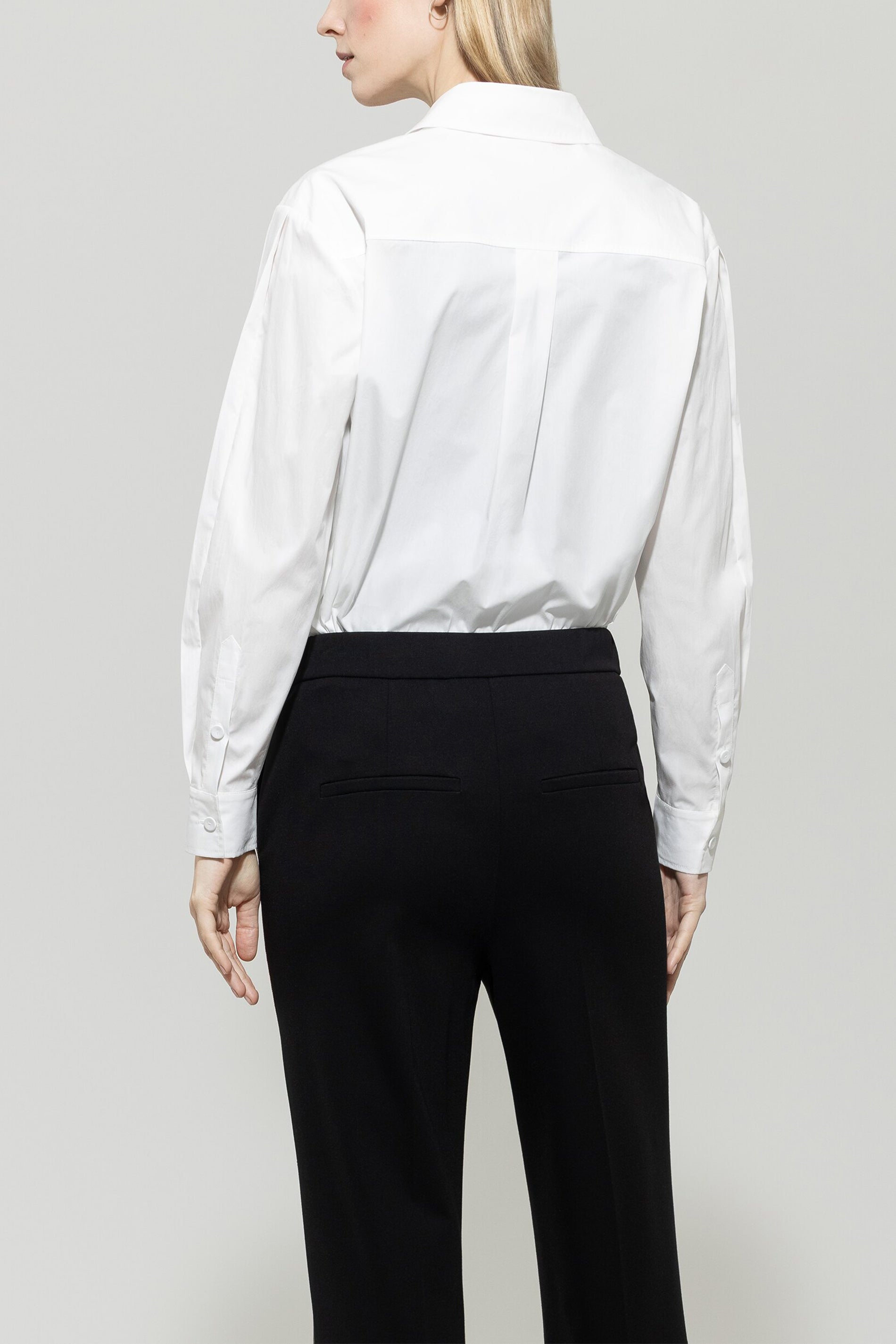 Baumwoll-Tunikabluse - bleached white - Standard | Model Rück