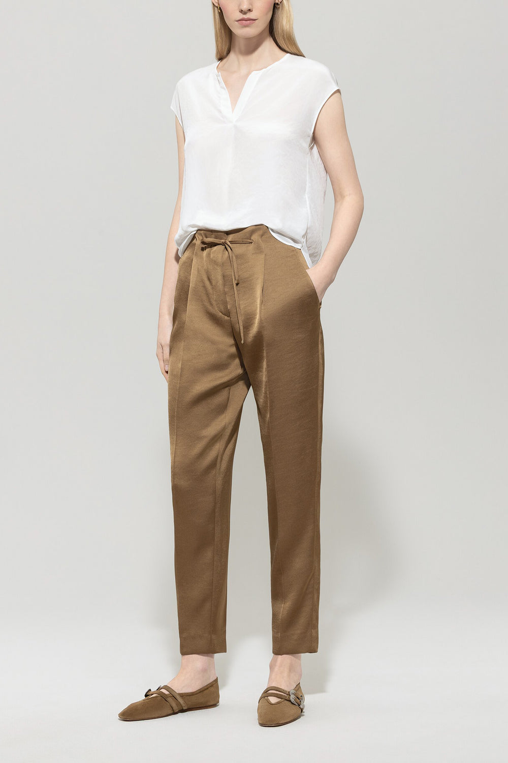 Top chemisier fluide - blanc cassé - standard