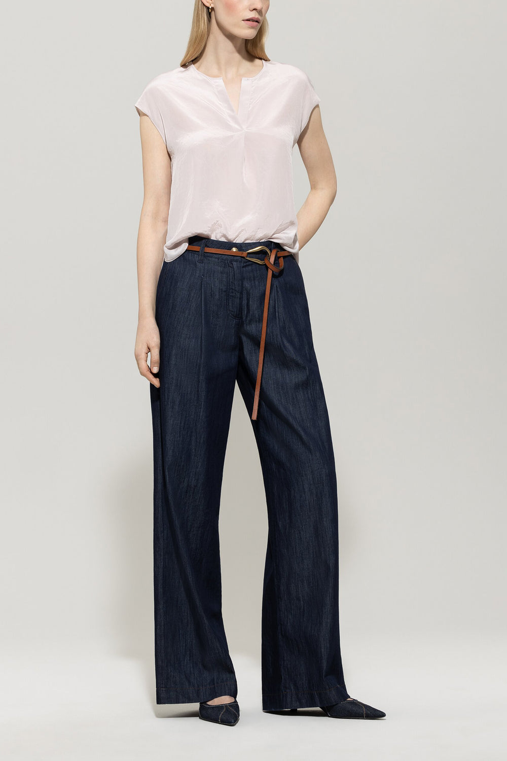 Top chemisier fluide - creamy powder - standard