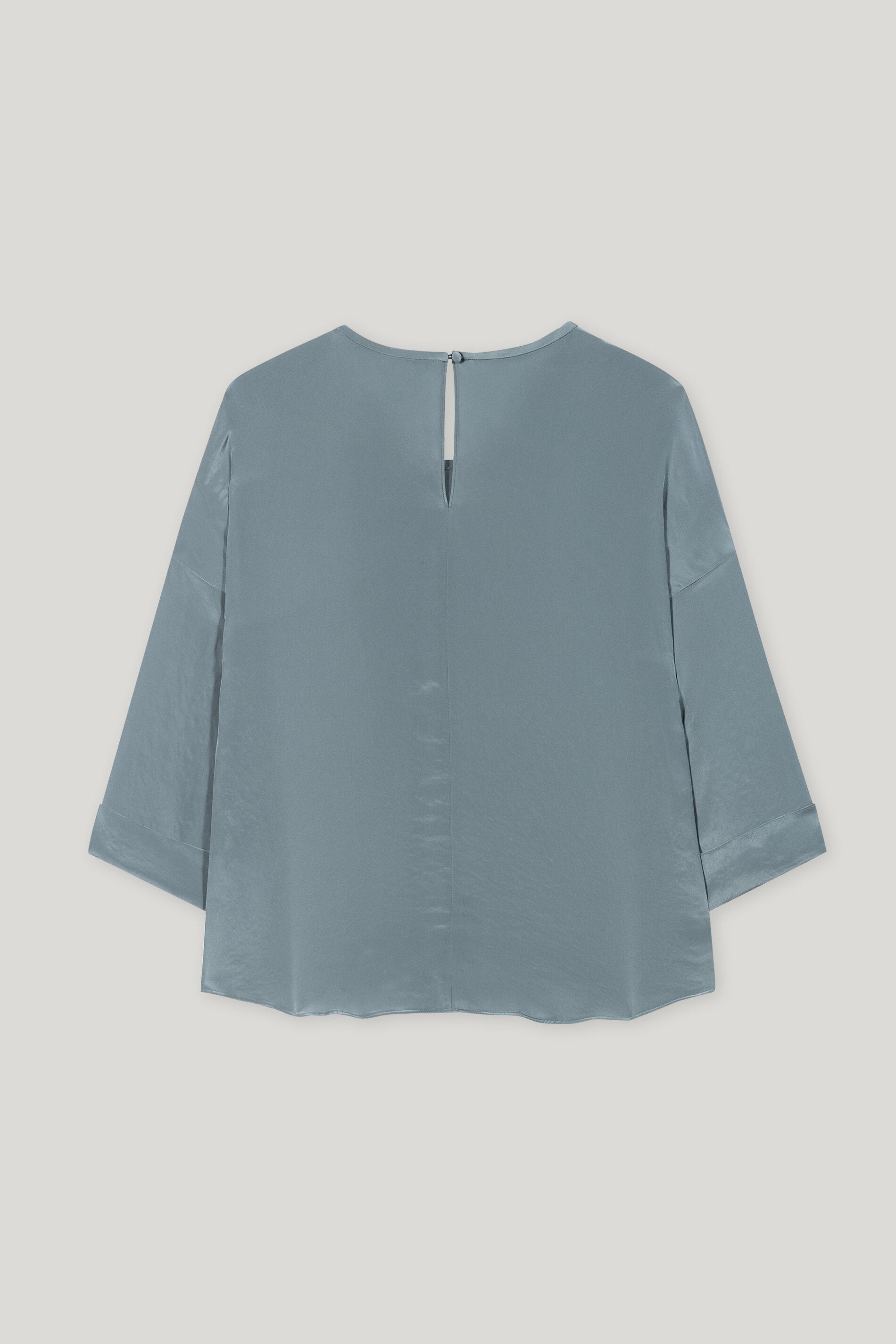 Fließendes Blusenshirt - greyish blue - Standard | Artikel Rück