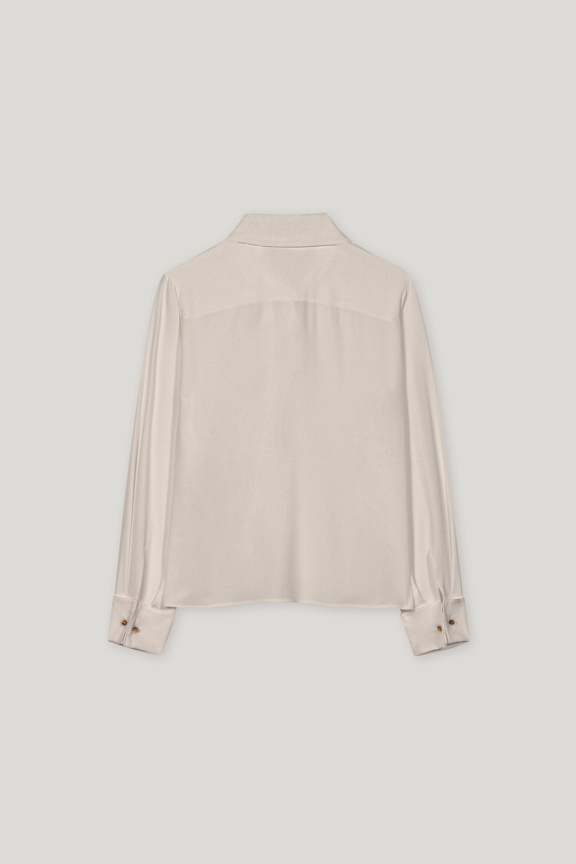 Hemdbluse aus Seiden-Mix - oyster - Standard | Artikel Rück