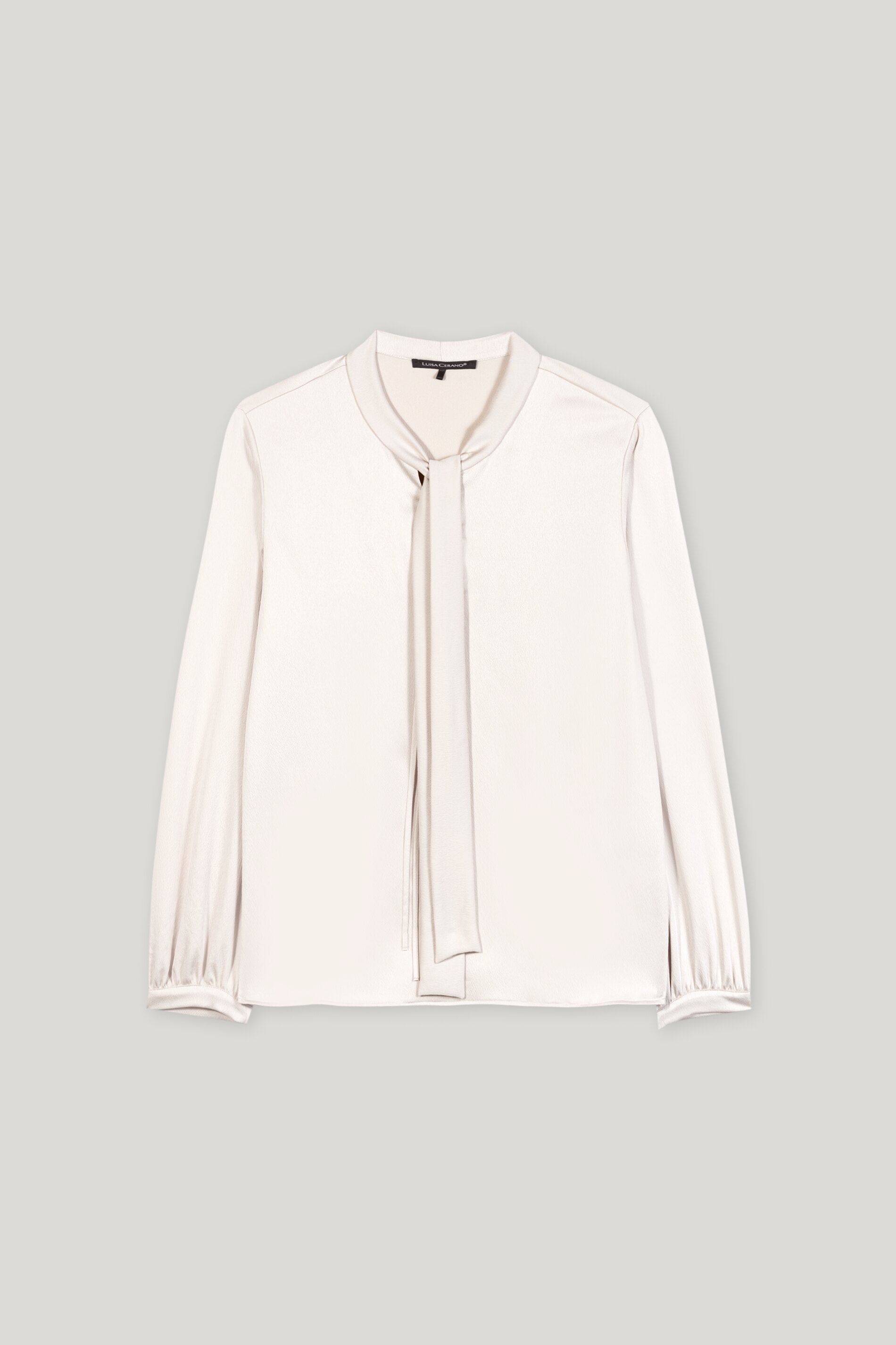 Bluse mit Schluppendetails - silky cream - Standard | Artikel Front