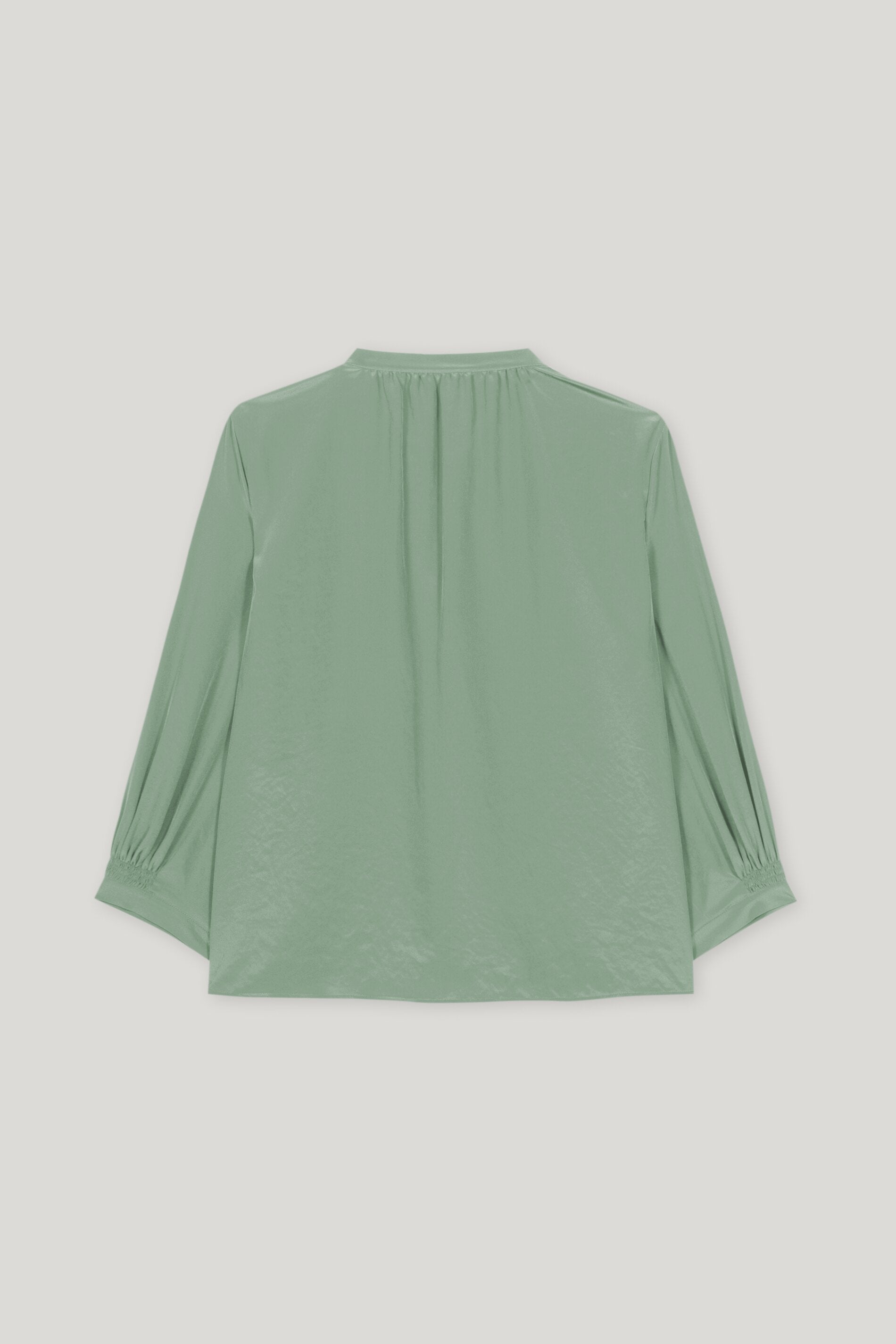 Bluse mit Smokdetail - salbei - Standard | Artikel Rück