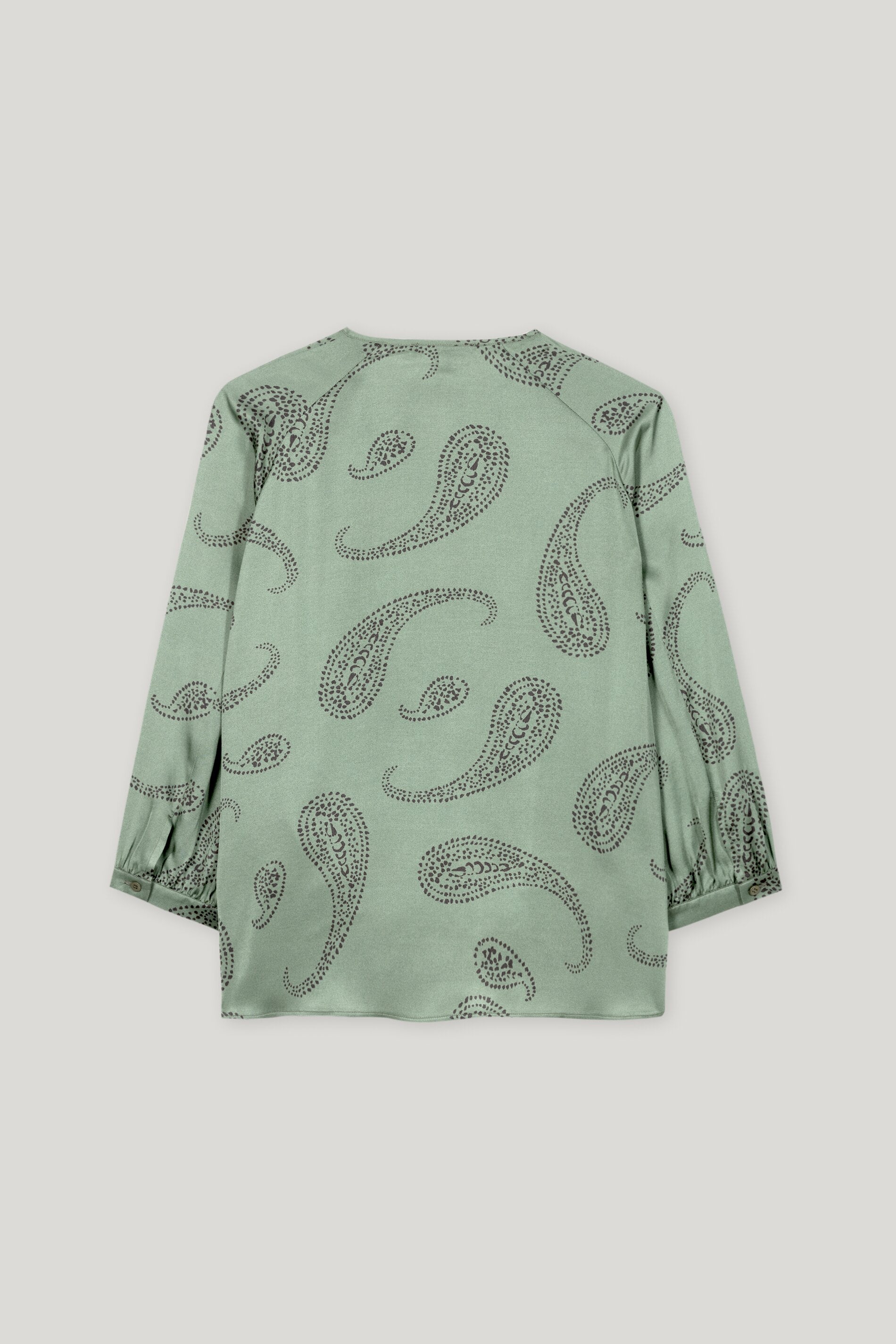 Blusenshirt mit Paisley-Print - salbei - Standard | Artikel Rück
