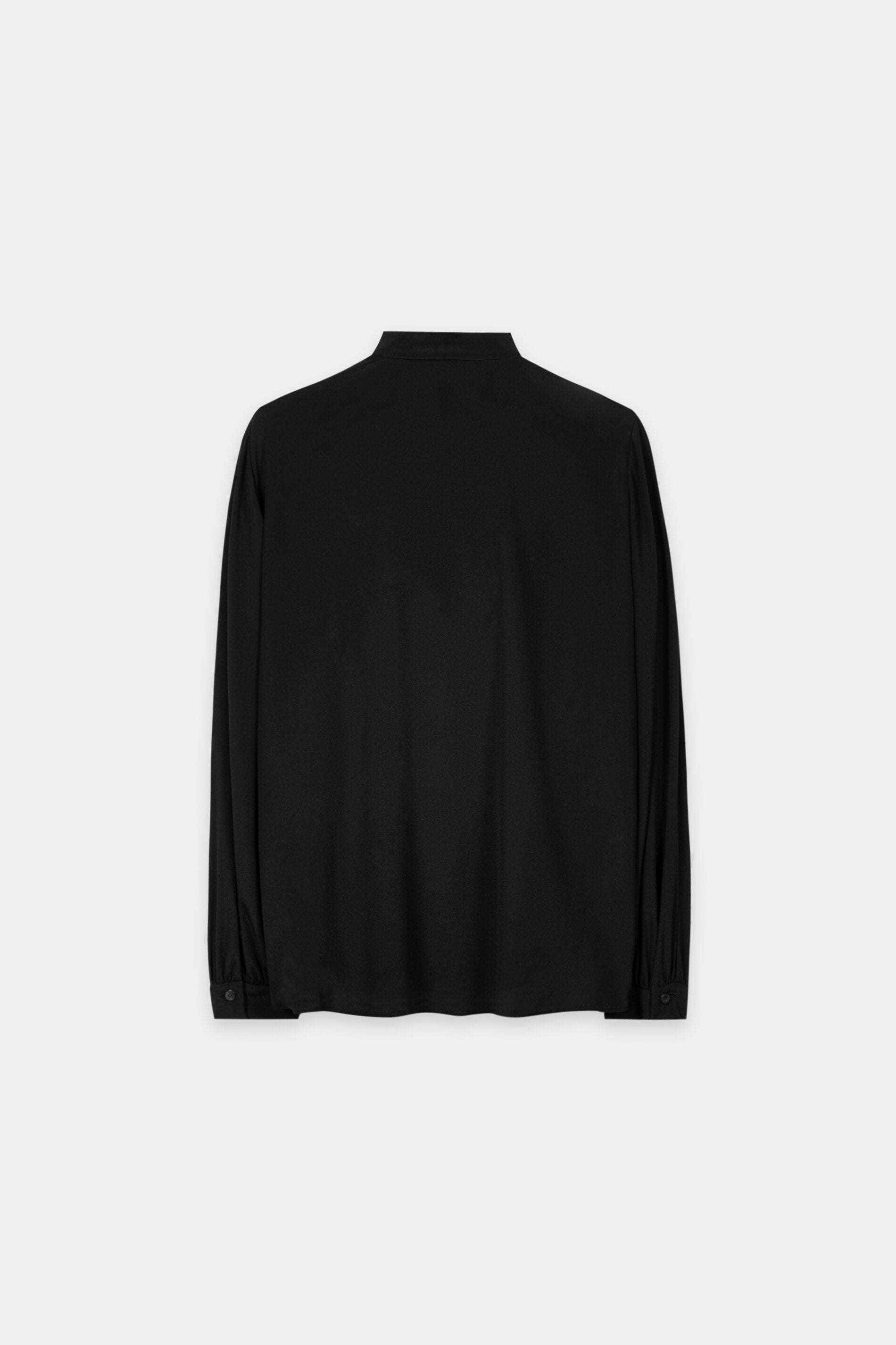 Spitzenbluse aus Seiden-Mix - pure black - Standard | Artikel Rück