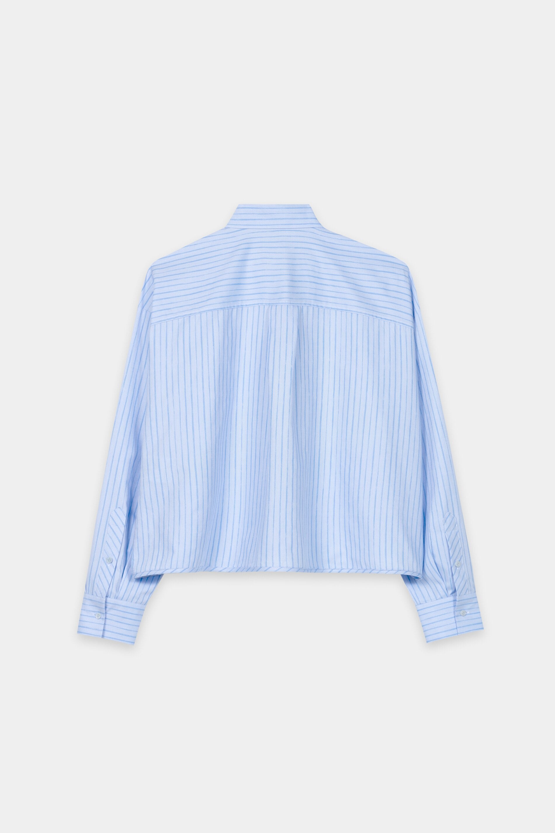 Streifen-Hemdbluse mit Rüsche - light blue / casual blue - Standard | Artikel Rück