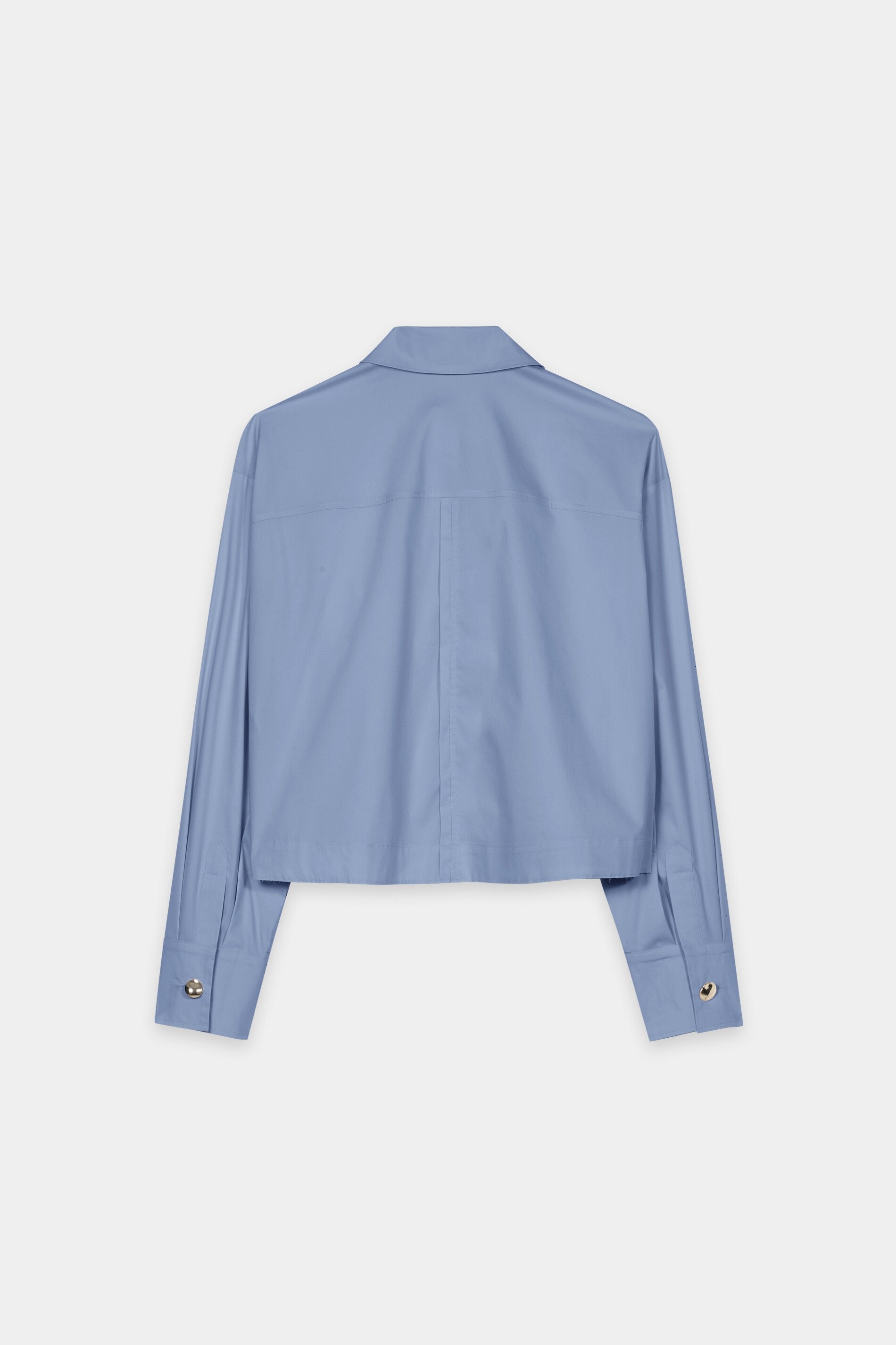 Hemdbluse aus Baumwoll-Mix - casual blue - Standard | Artikel Rück