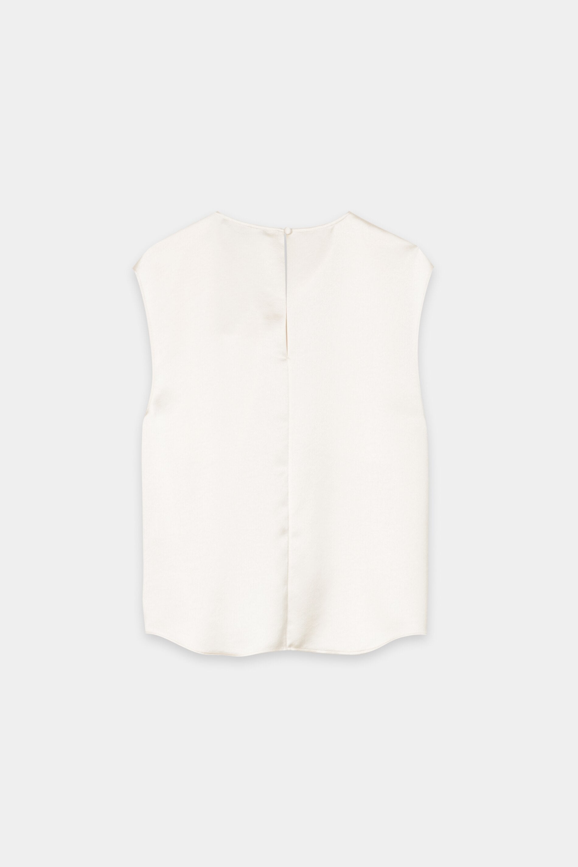 Satin-Top mit Knotendetail - cream - Standard | Artikel Rück