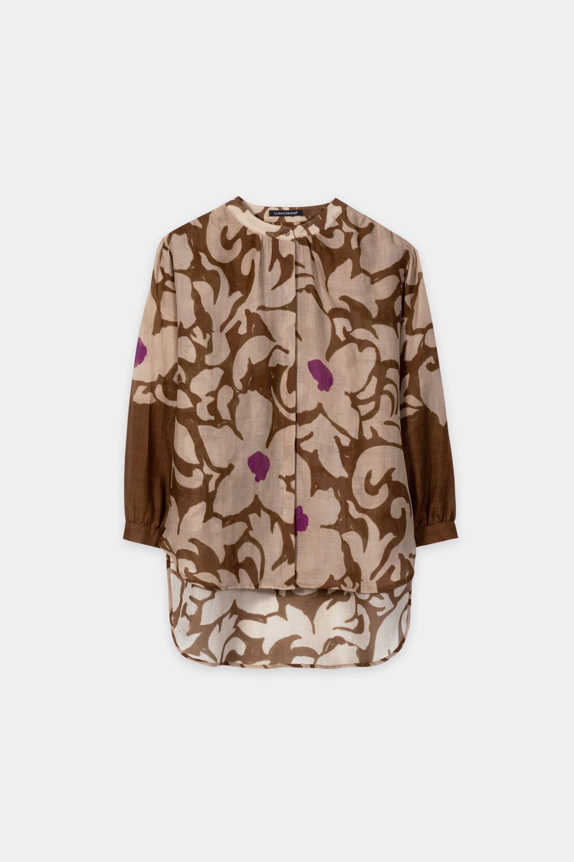 Bluse mit Flower-Print - light terracotta / multi - Standard | Artikel Front