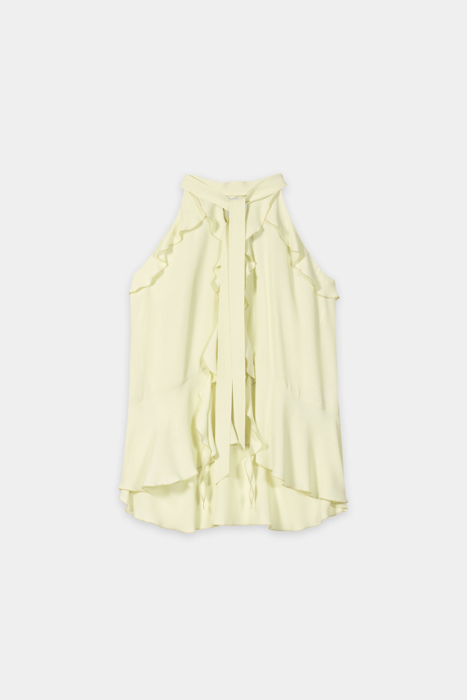 Bohotop aus Seiden-Mix - citron - Standard | Artikel Front