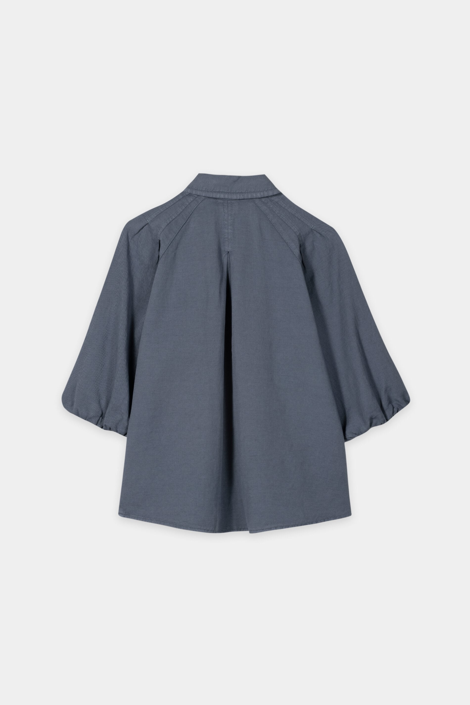 Bluse aus Leinen-Mix - tinted blue - Standard | Artikel Rück