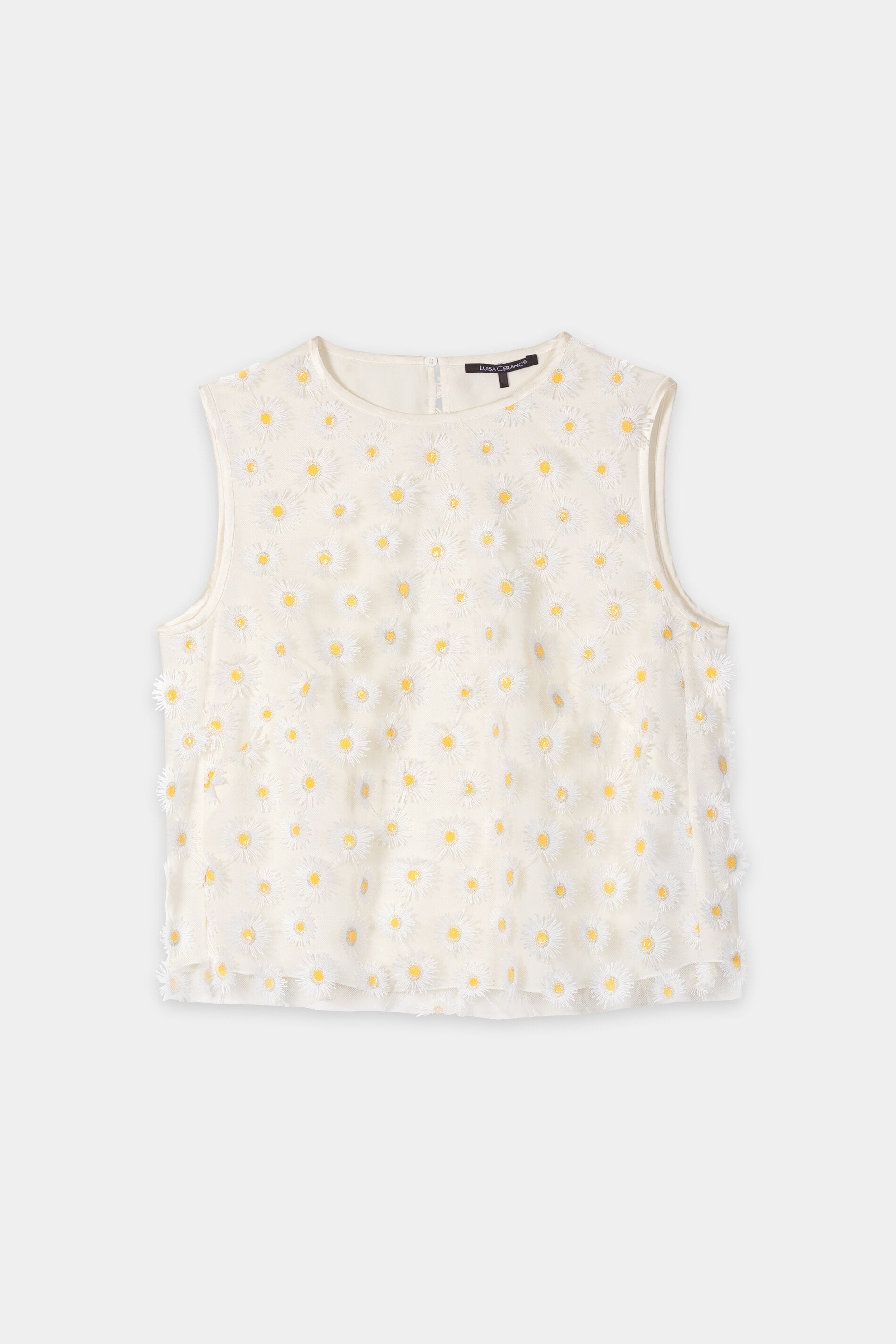 Blusentop mit Blüten - white - Standard | Artikel Front