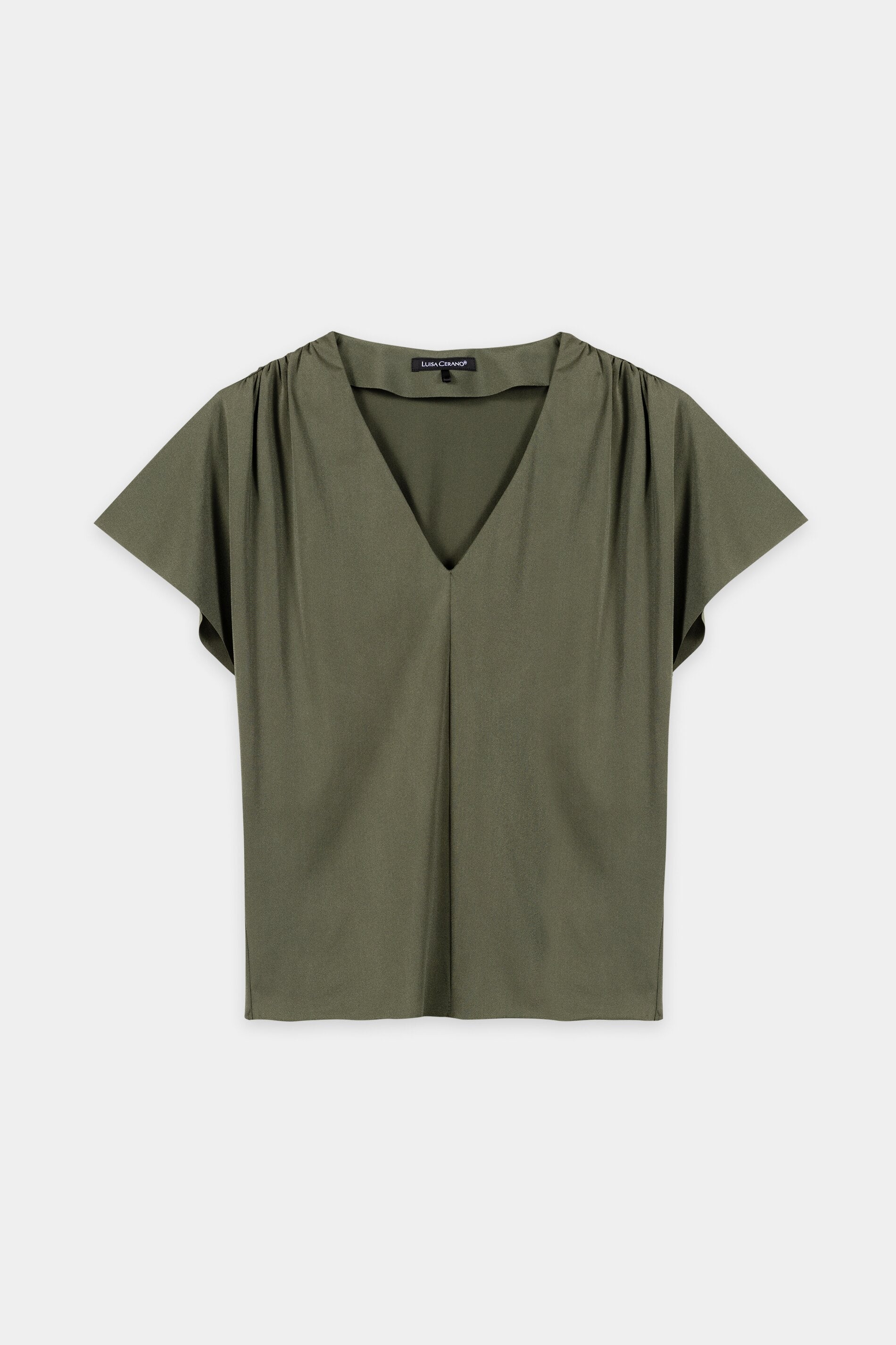 Softshell-Blusenshirt - khaki - Standard | Artikel Front
