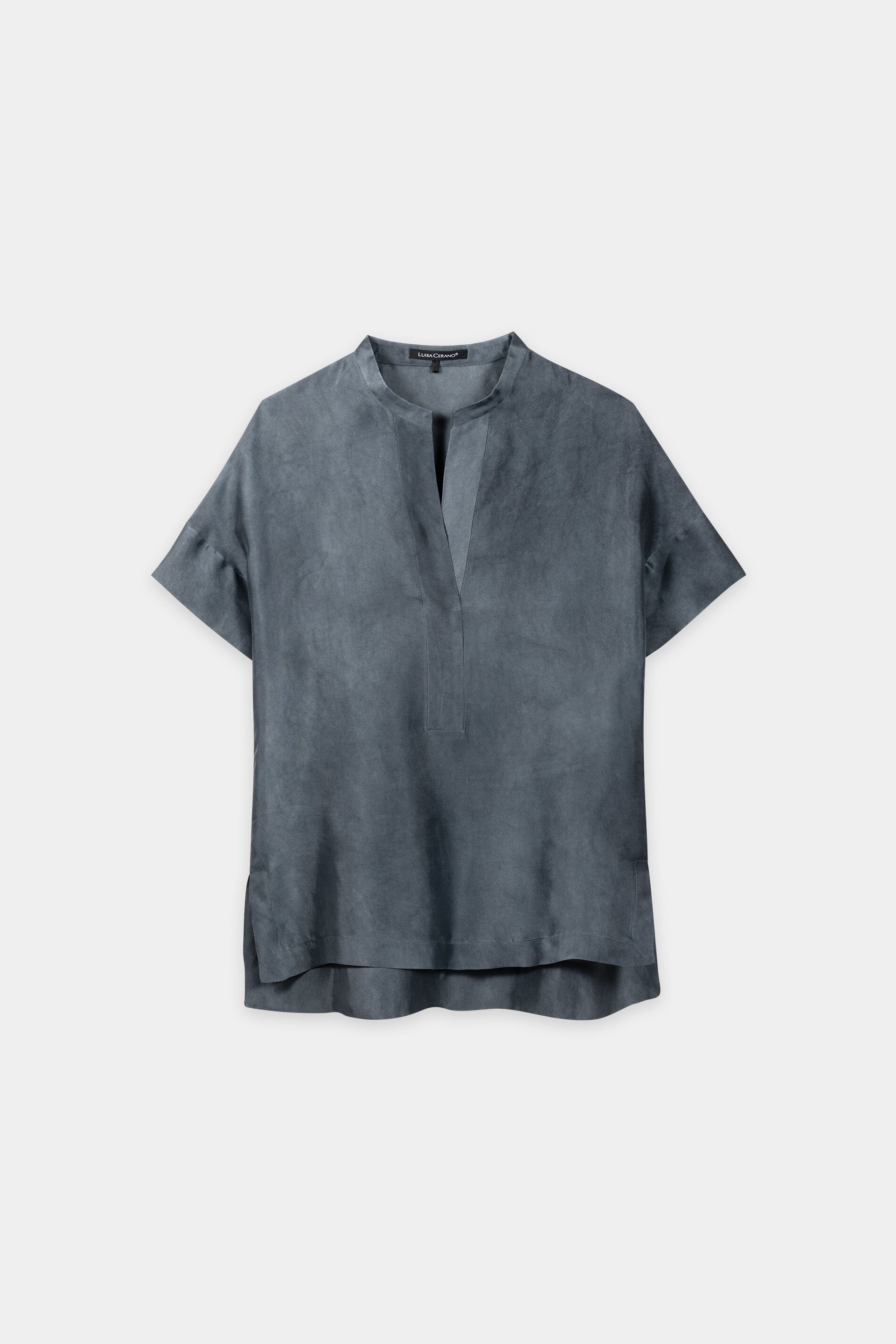 Tunika aus Seiden-Mix - tinted blue - Standard | Artikel Front