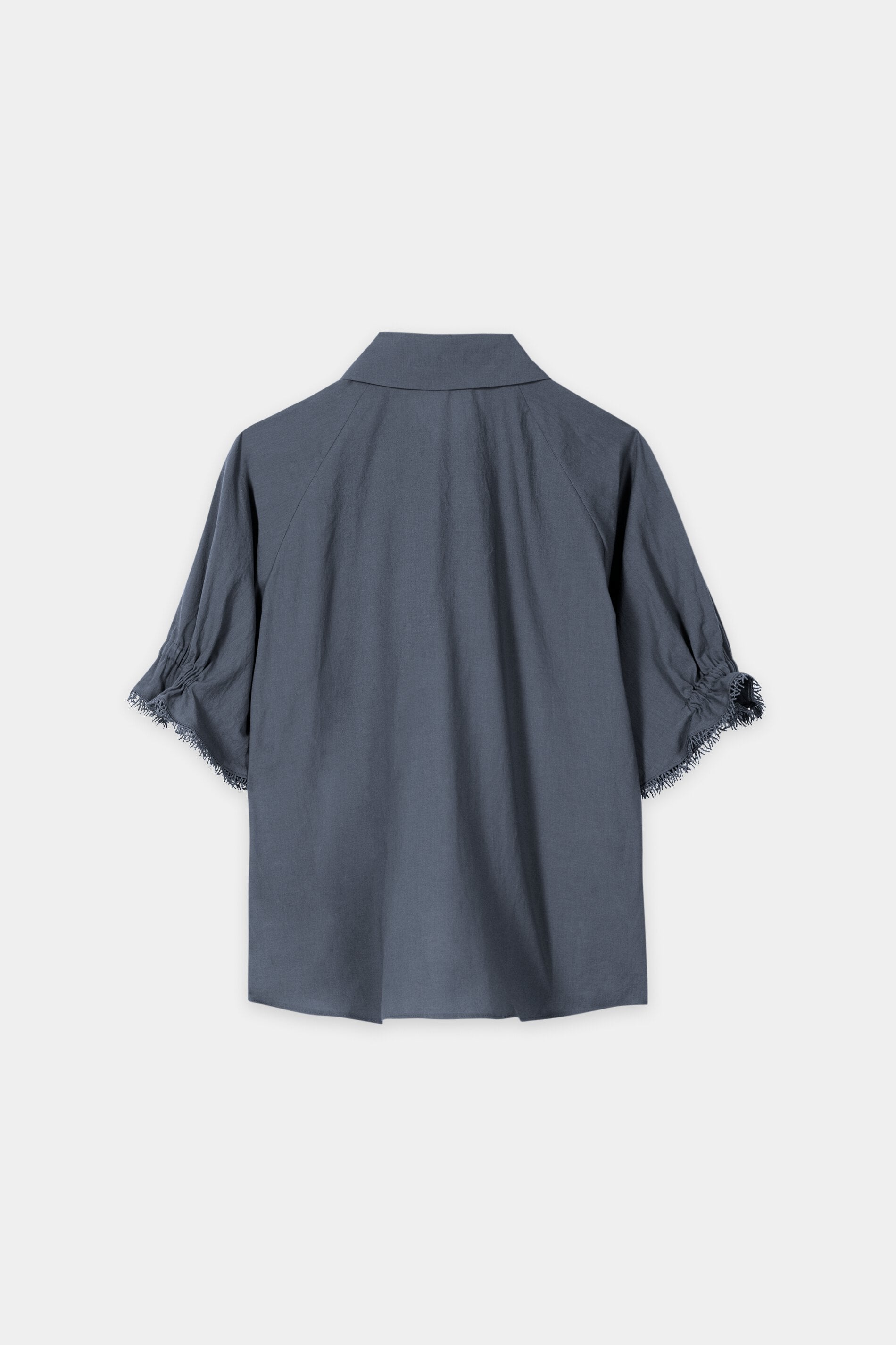 Bluse aus Baumwollvoile - tinted blue - Standard | Artikel Rück