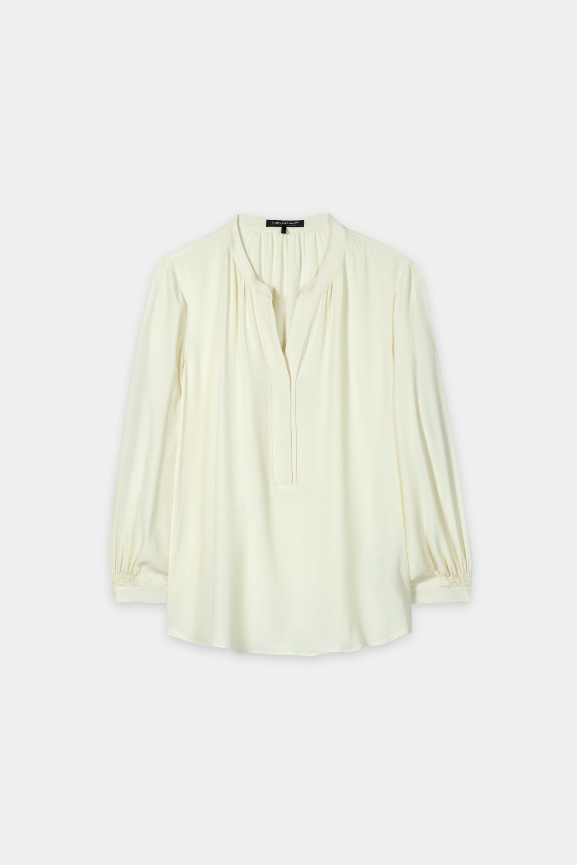 Tunika aus Seiden-Mix - pistachio - Standard | Artikel Front