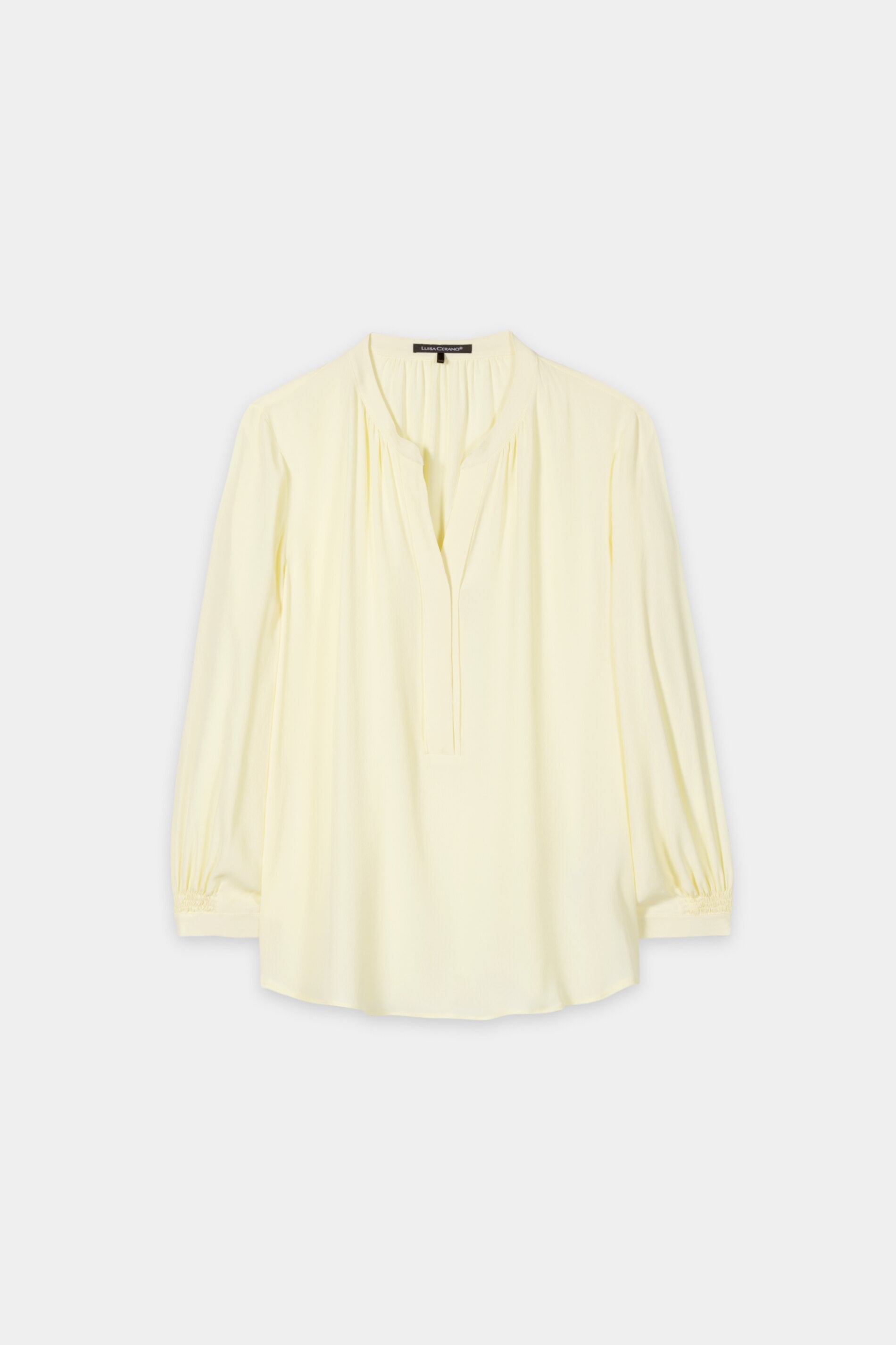 Tunika aus Seiden-Mix - citron - Standard | Artikel Front