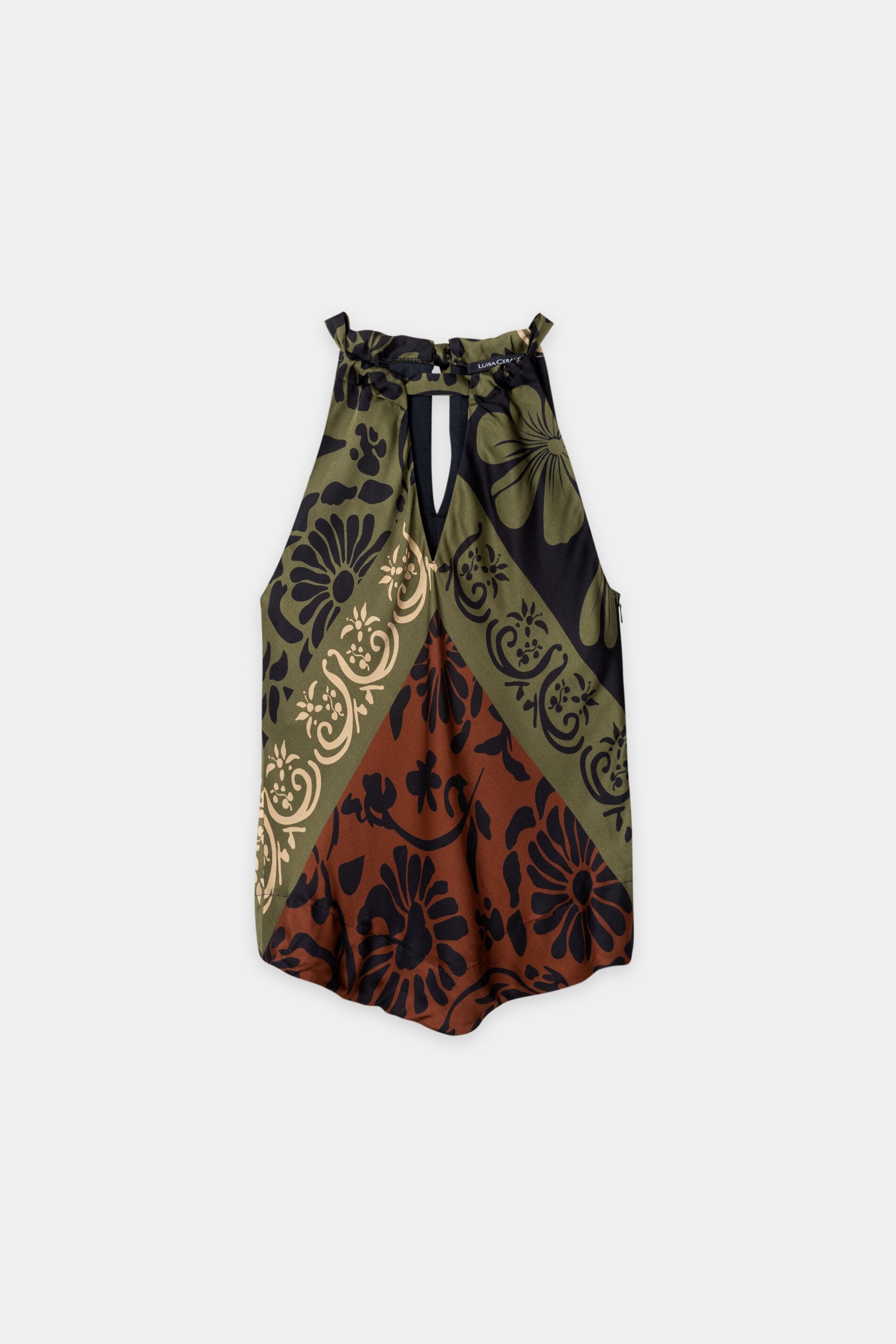 Trägertop mit Leaf-Print - moss - Standard | Artikel Front