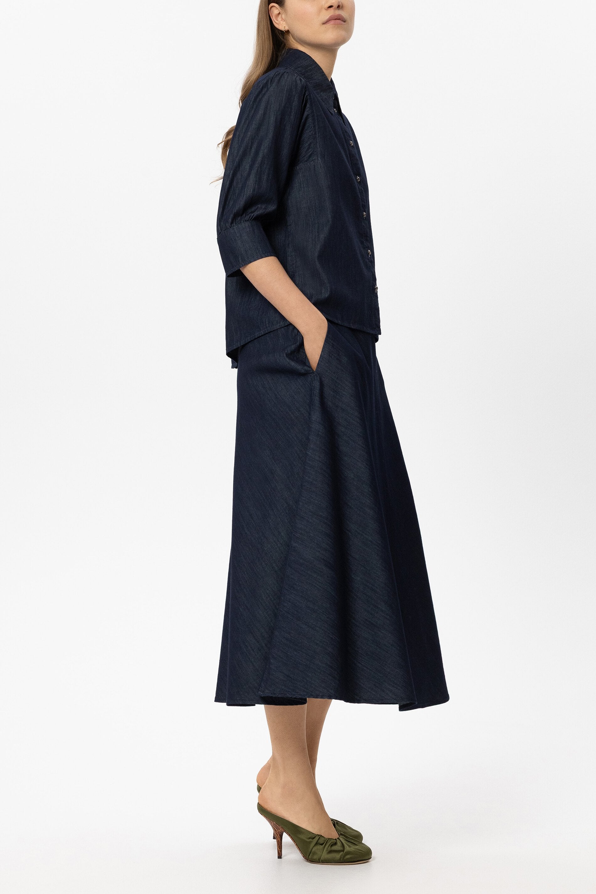 Denim-Bluse - multi - Standard | Model Seite