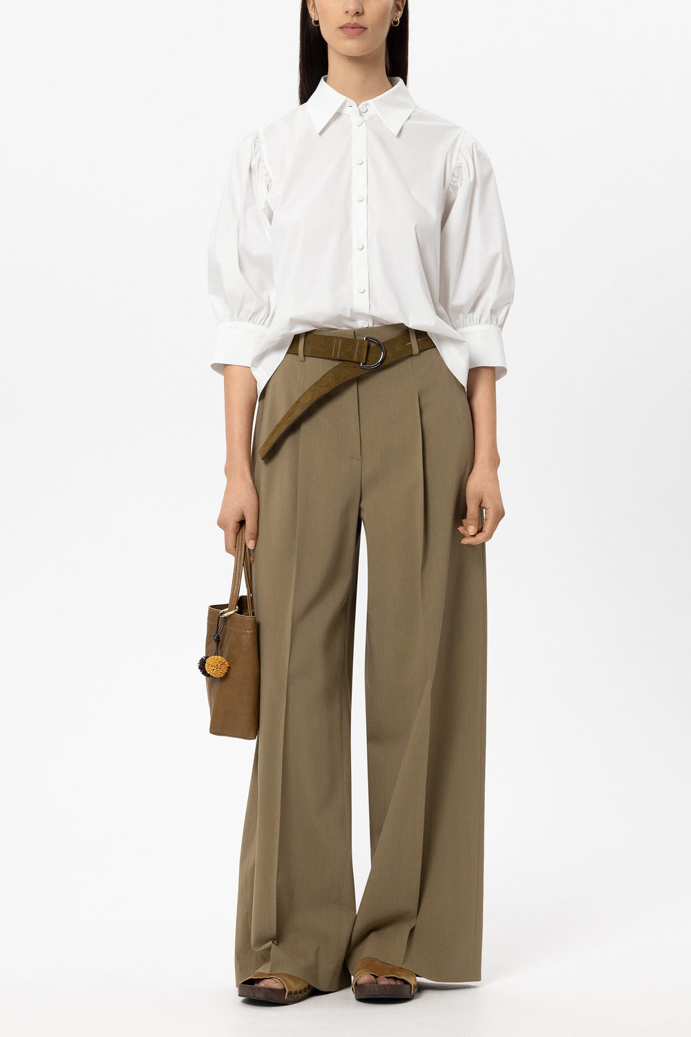 Cotton Blend Blouse - white - Standard