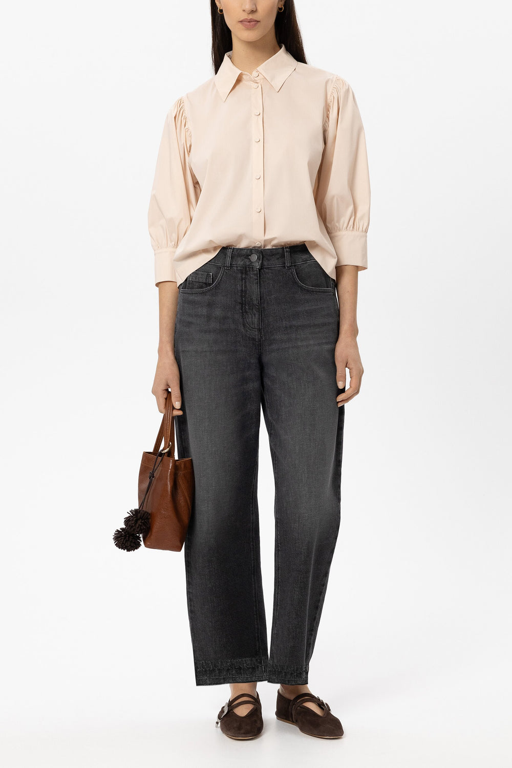 Bluse aus Baumwoll-Mix - powder - Standard
