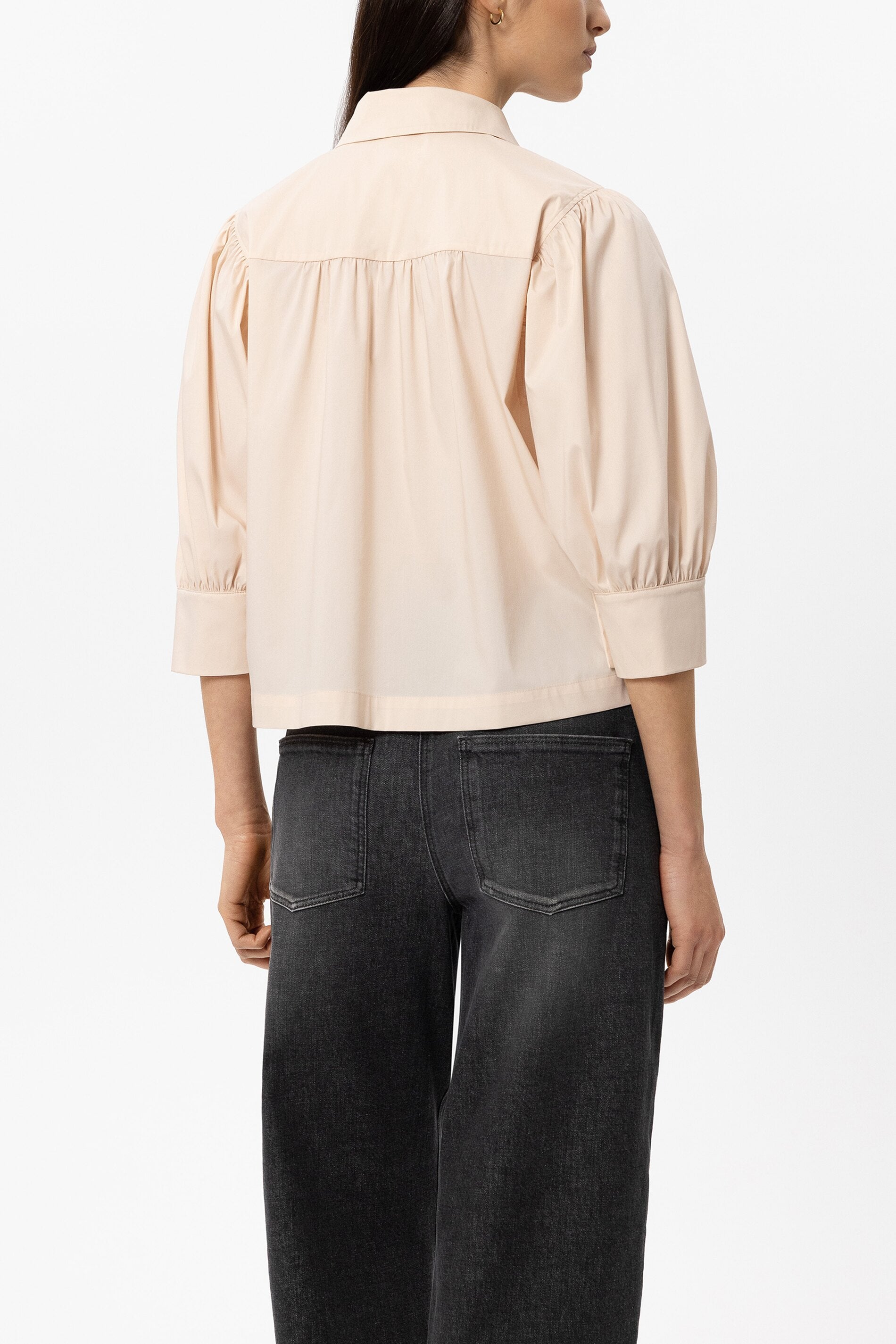 Bluse aus Baumwoll-Mix - powder - Standard | Model Rück