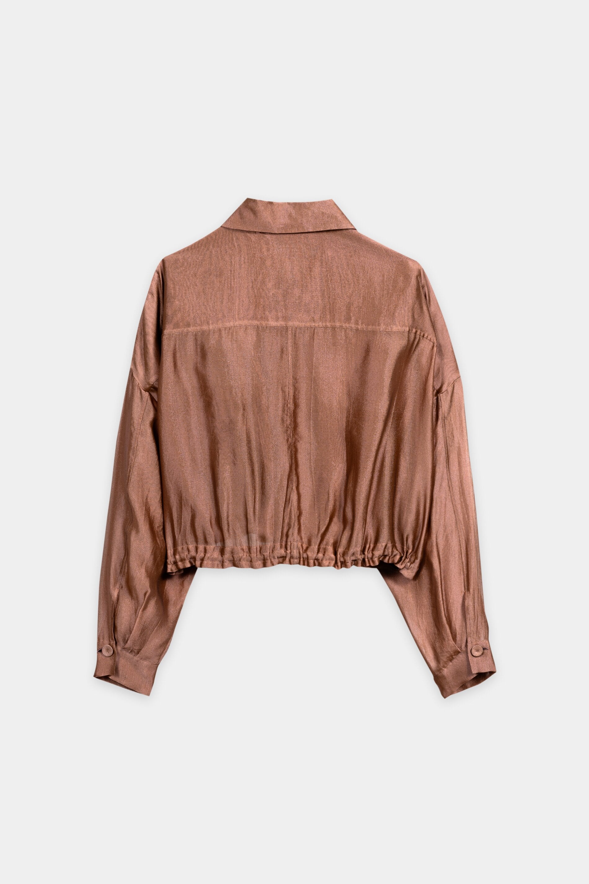 Organza-Overshirt - brick - Standard | Artikel Rück