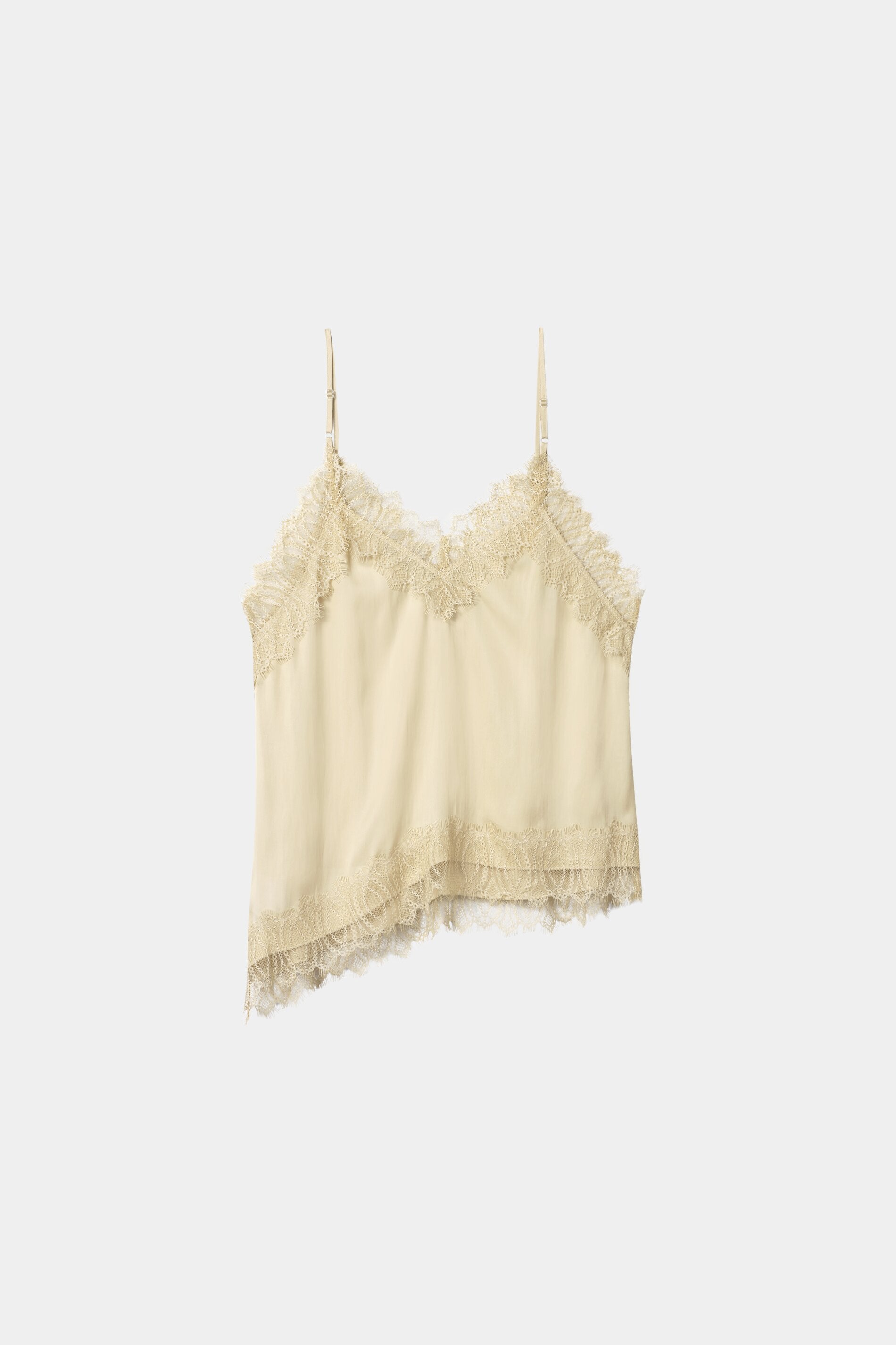 Satin-Lingerie-Top - butter yellow - Standard | Artikel Rück