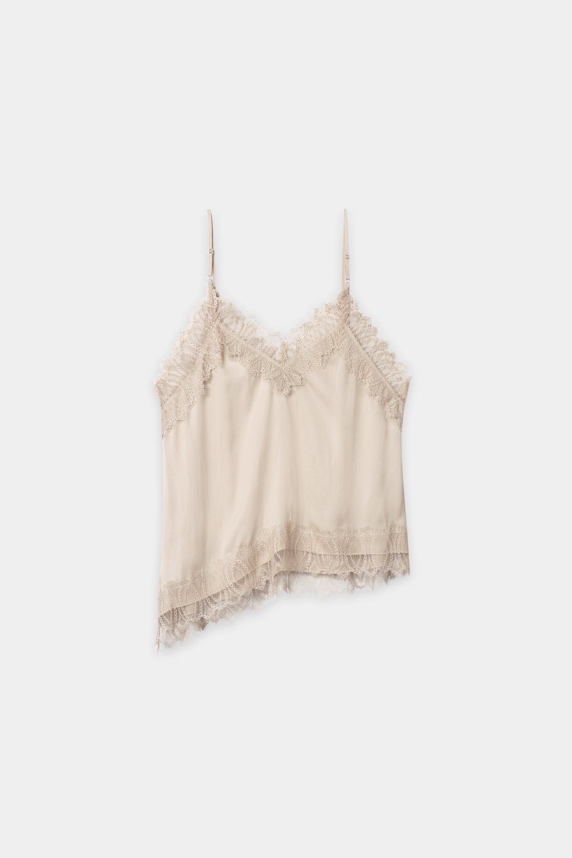 Satin-Lingerie-Top - cappuccino - Standard | Artikel Rück