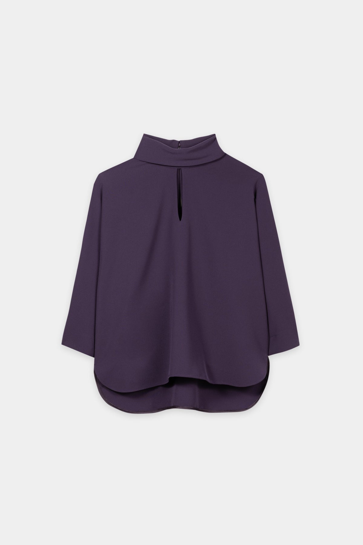 Kurzarm-Blusentop - plum - Standard | Artikel Front
