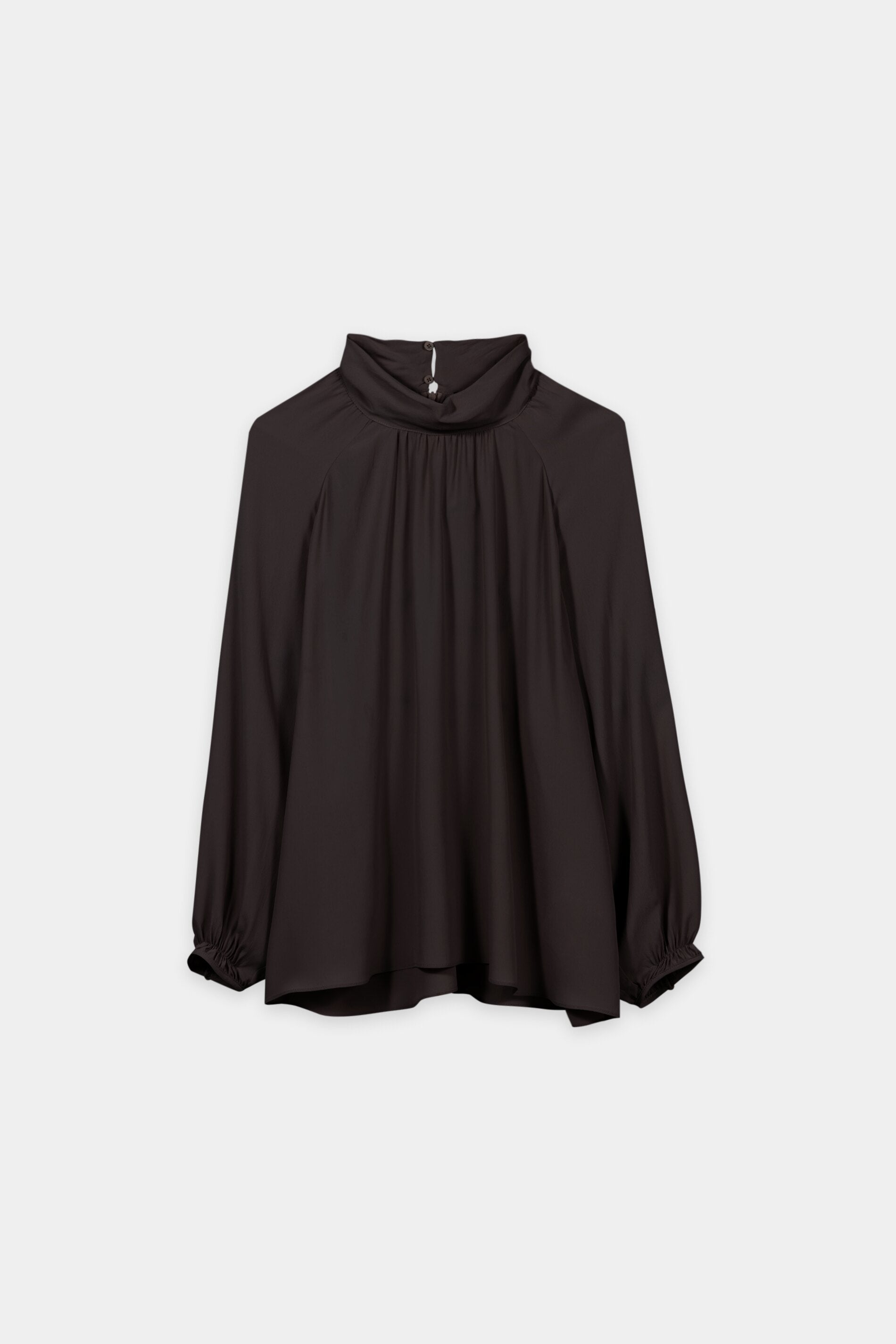 Bluse aus Seiden-Mix - truffle - Standard | Artikel Front