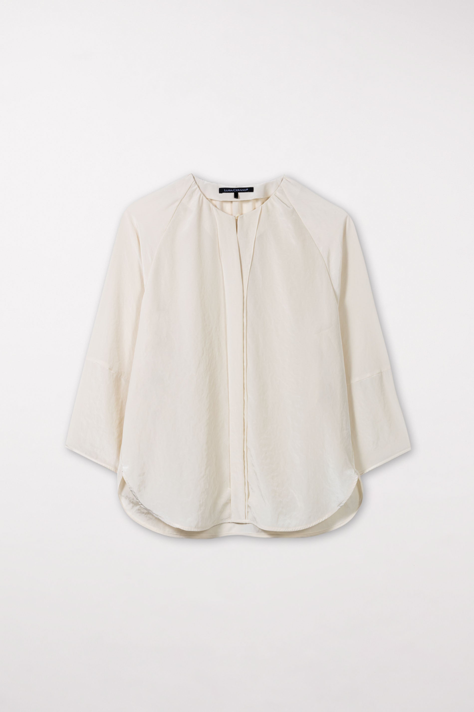 Bluse mit Faltendetail - cream - Standard | Artikel Front