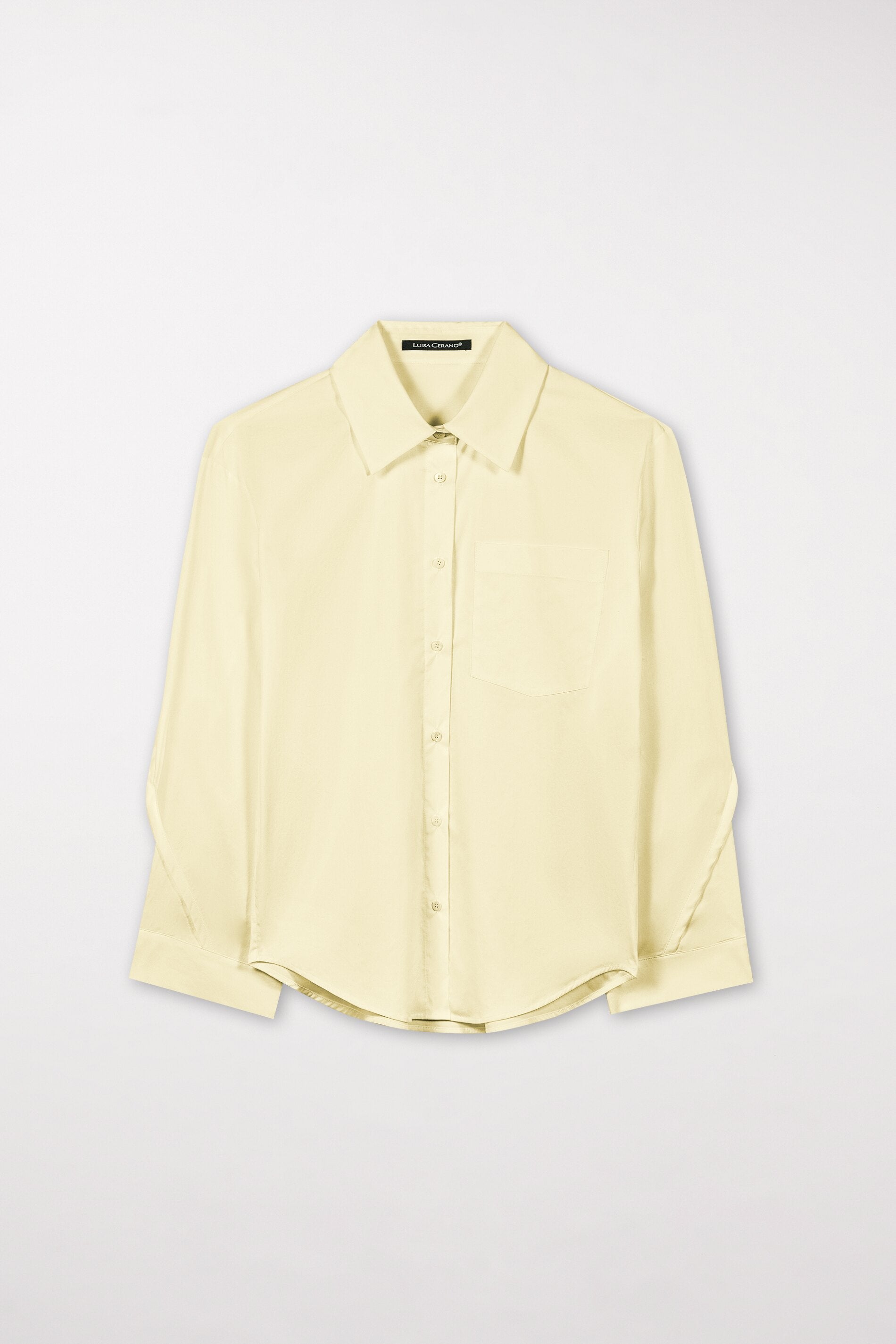 Gabardine-Hemdbluse - pale citron - Standard | Artikel Front