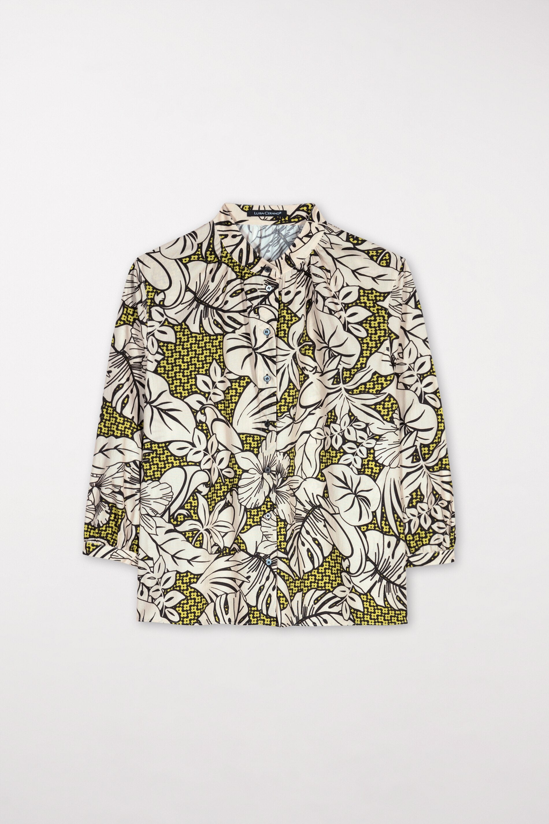 Bluse mit Leaf-Print - multi - Standard | Artikel Front
