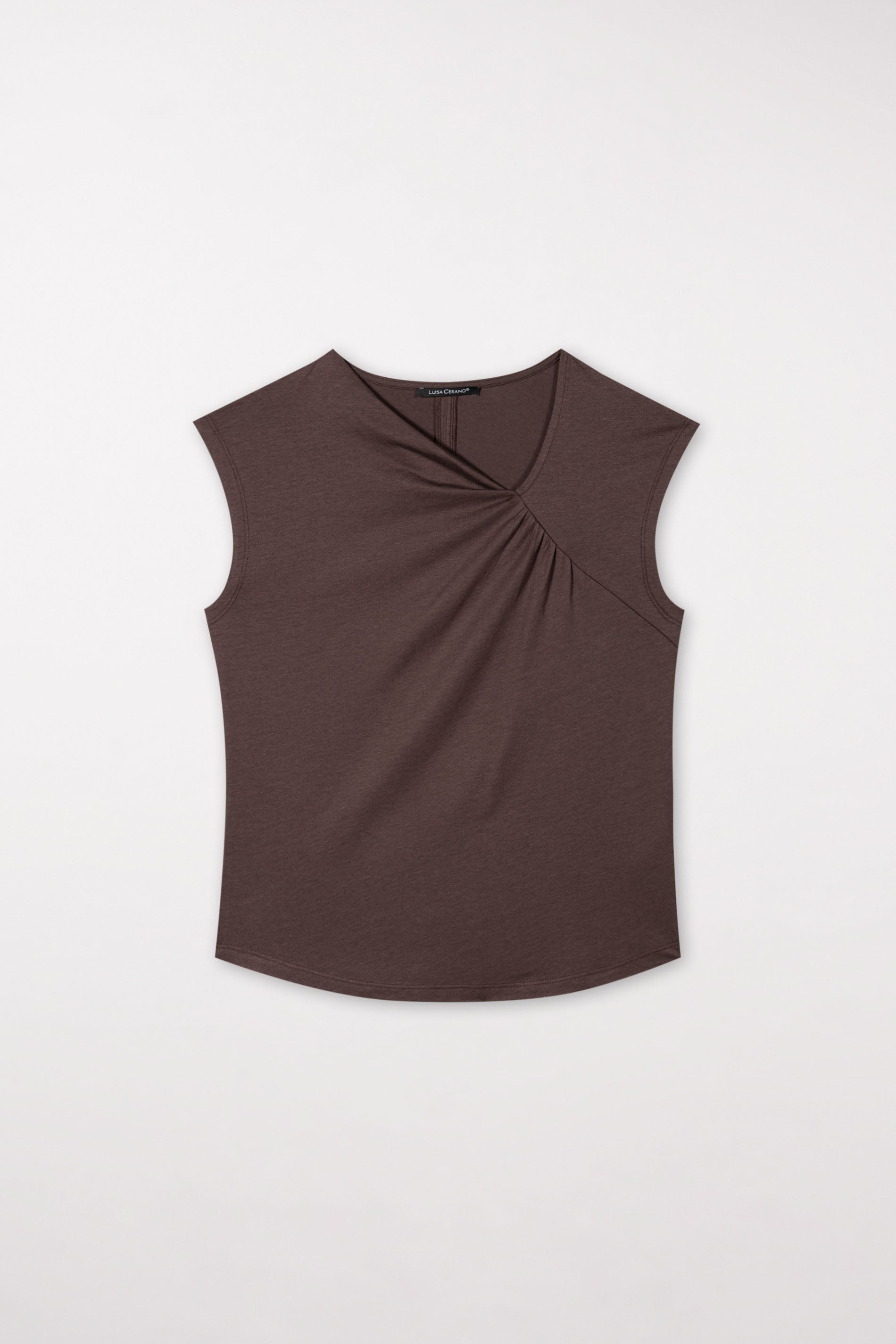 Top mit Raffung - nougat - Standard | Artikel Front