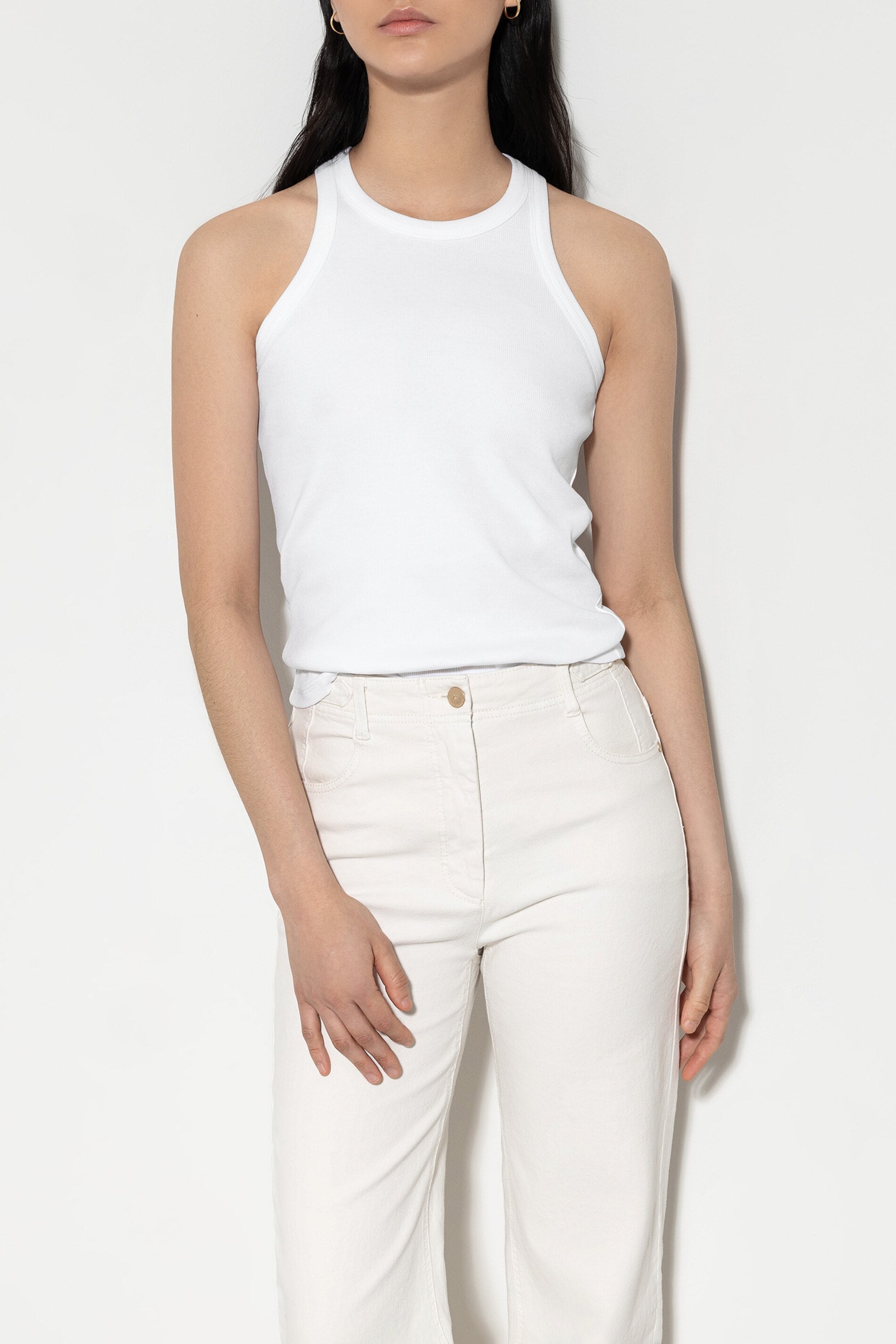 Basic-Tanktop - white - Standard | Model Front