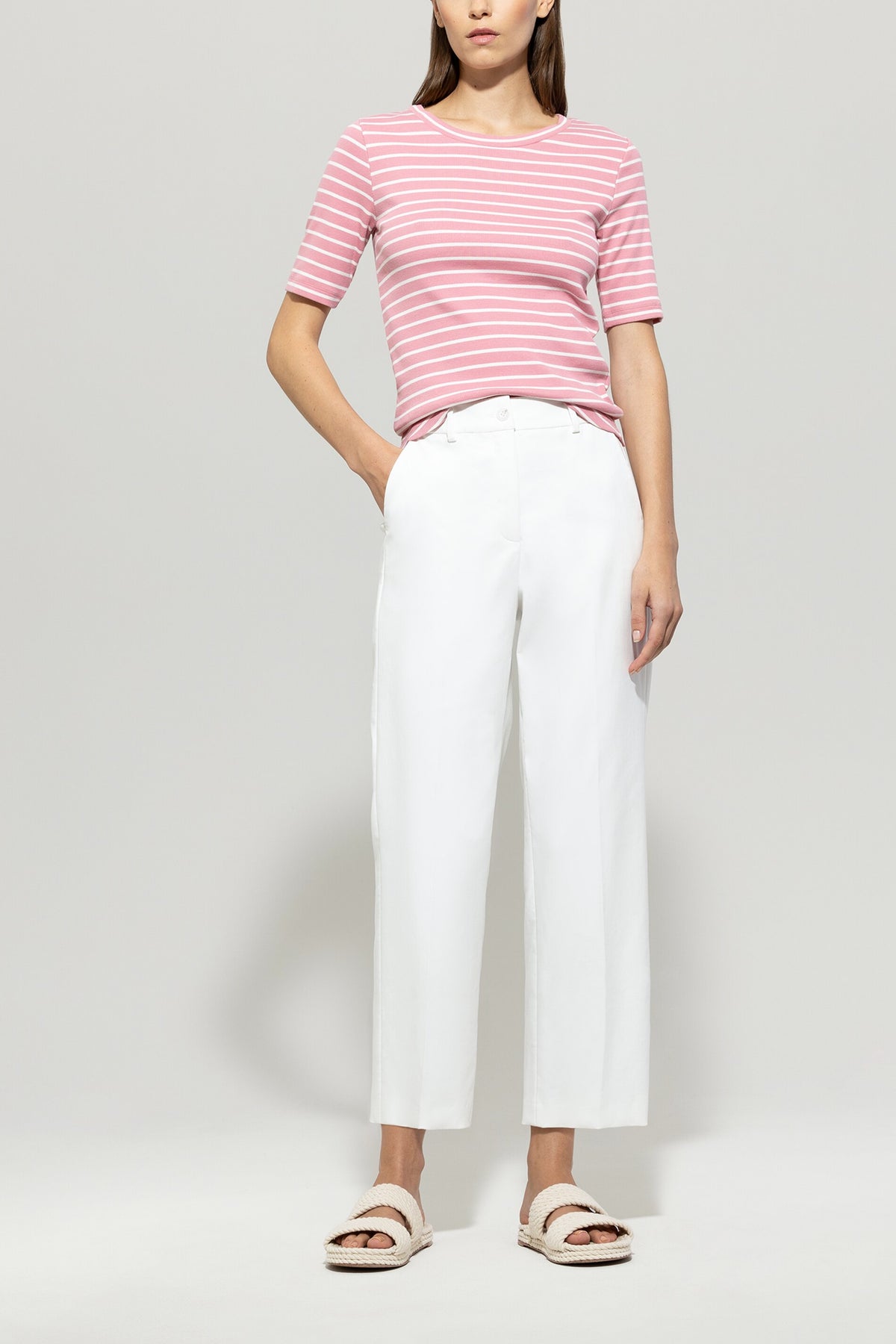 Ringel-Halbarmshirt - multi - Standard | Model Front