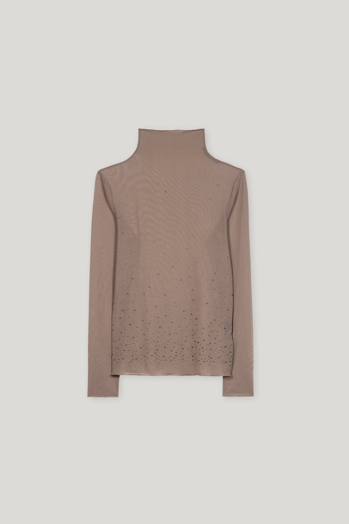 Mesh-Rollkragenshirt - mushroom - Standard | Artikel Front