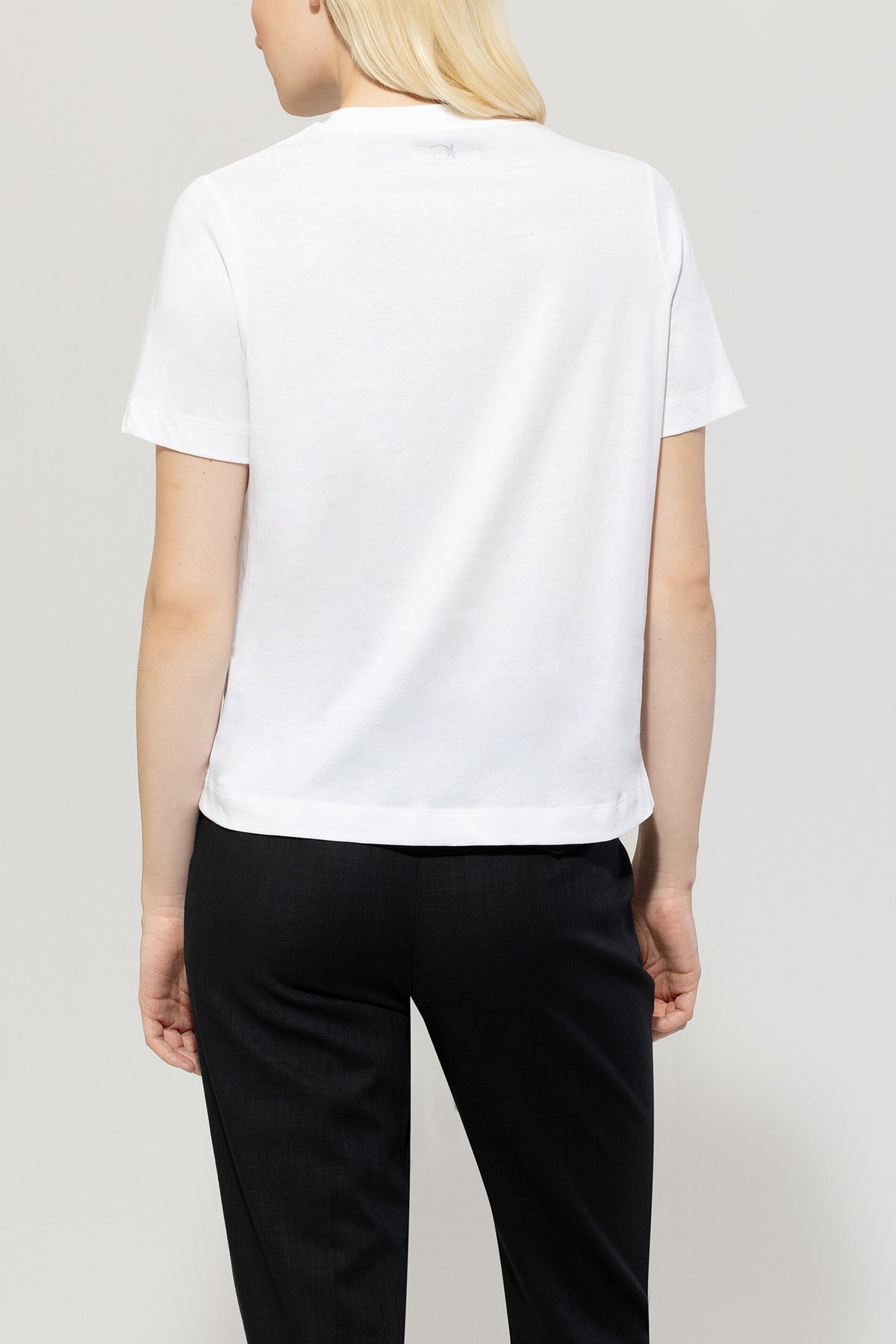 T-Shirt mit Glitter-Print - bleached white - Standard | Model Rück