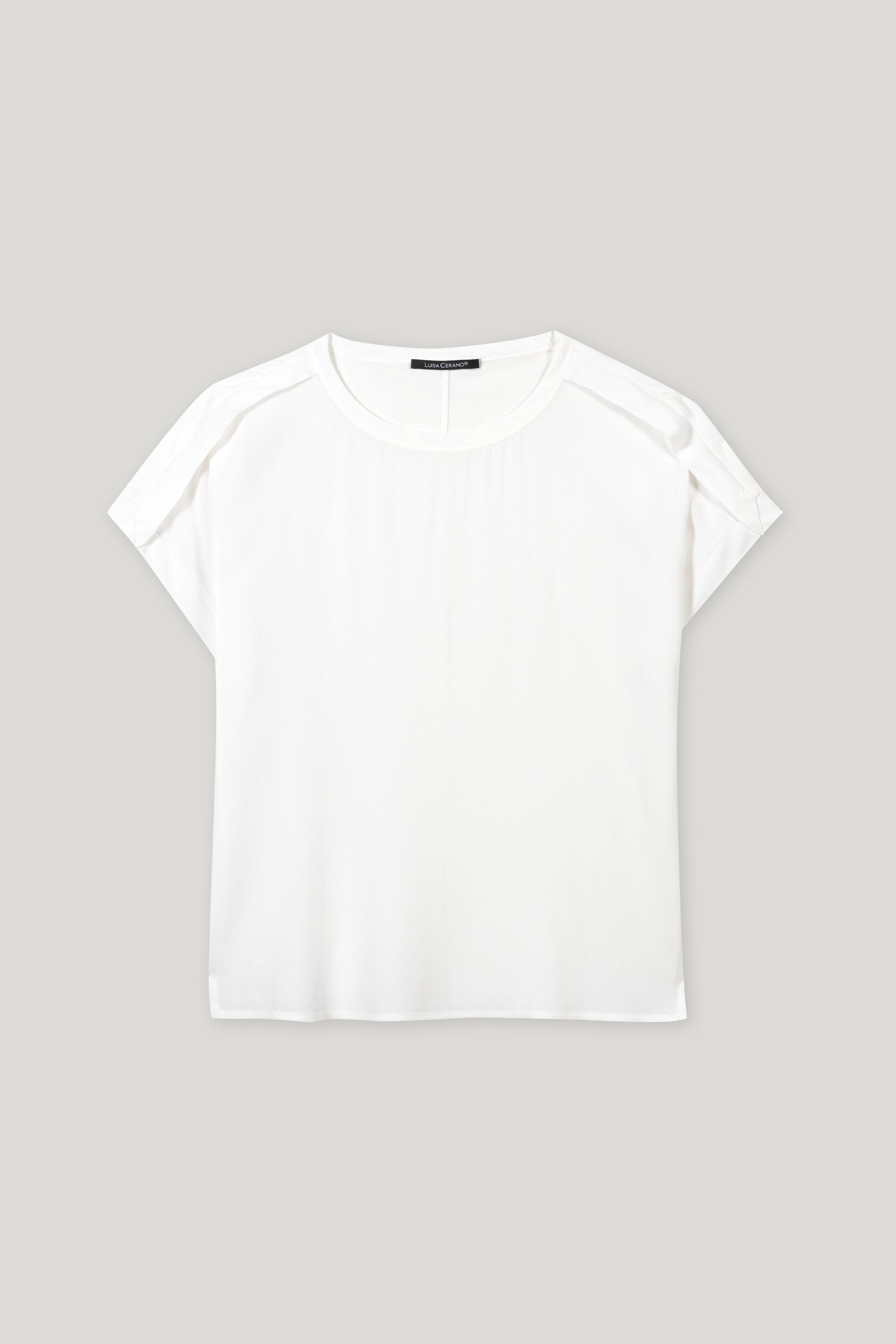 Shirt aus Seiden-Mix - off white - Standard | Artikel Front