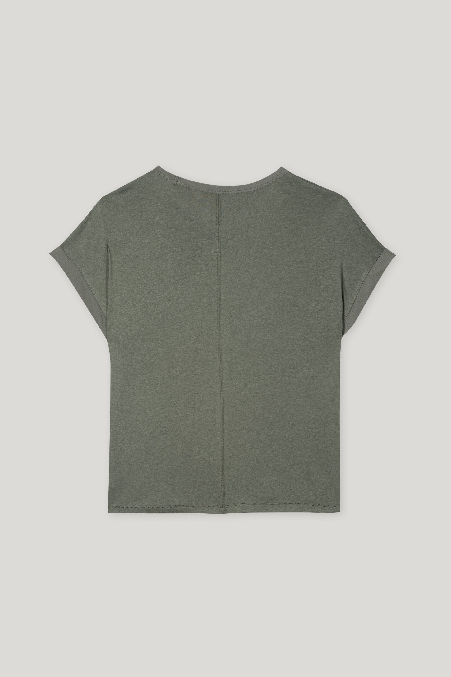 Shirt aus Seiden-Mix - cool khaki - Standard | Artikel Rück