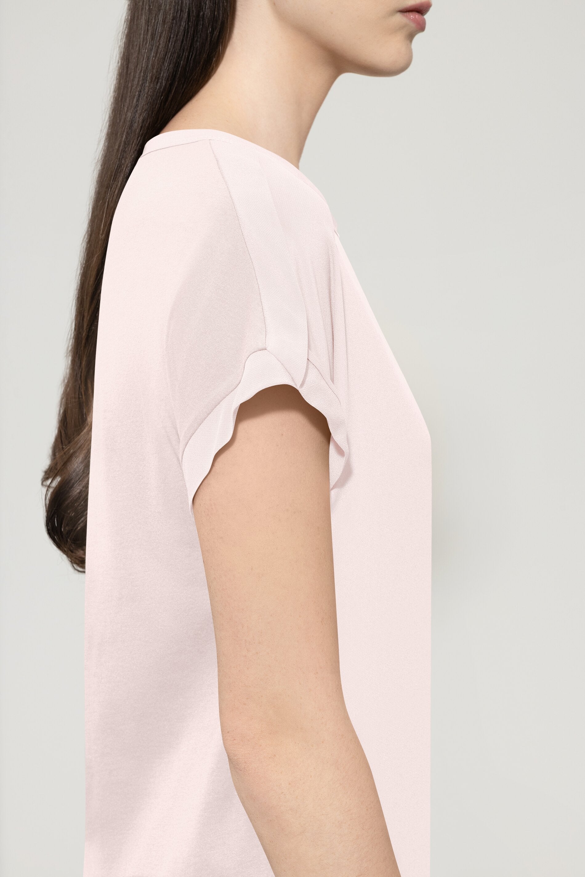 Shirt aus Seiden-Mix - creamy powder - Standard | Model Detail