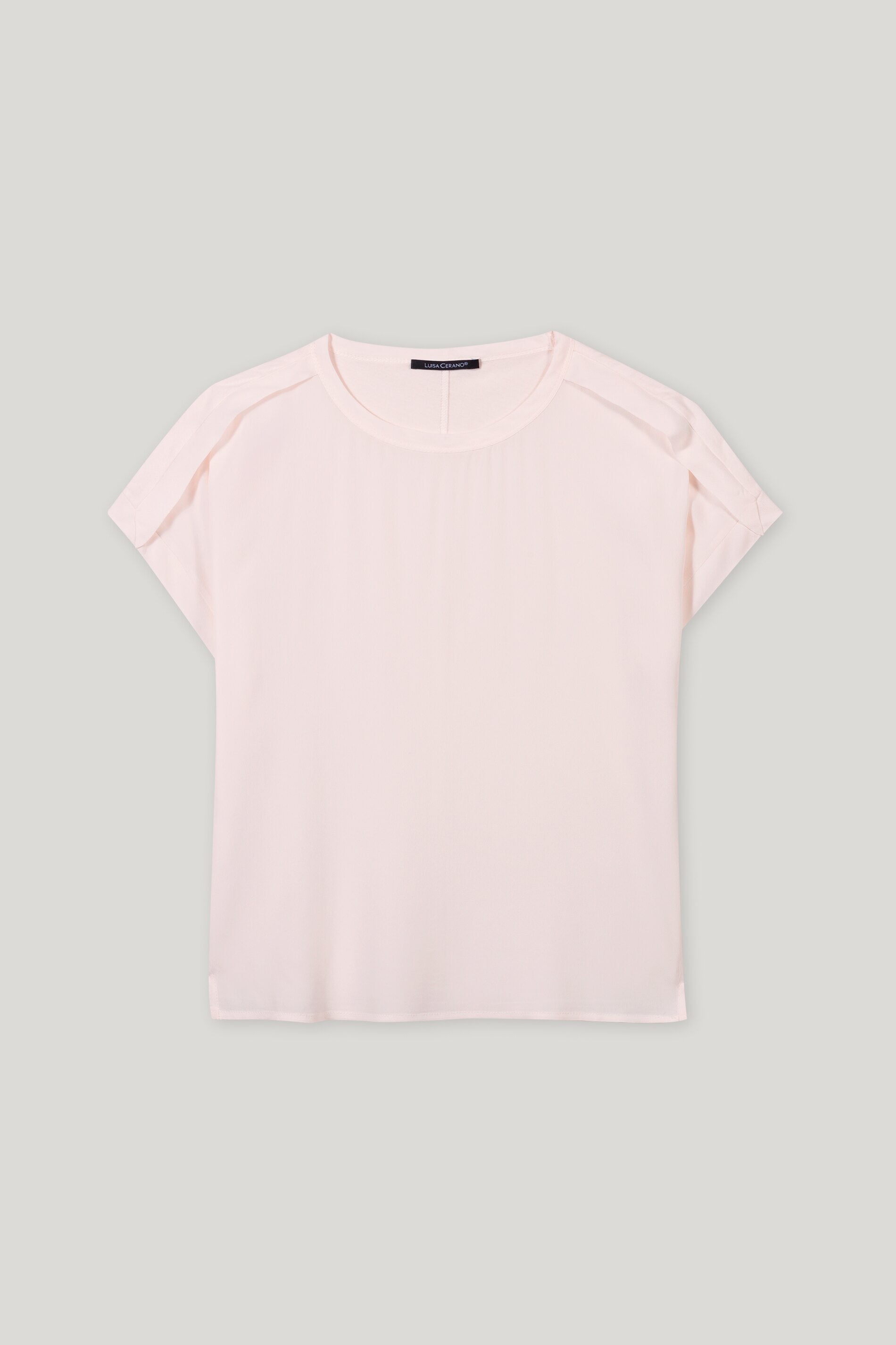 Shirt aus Seiden-Mix - creamy powder - Standard | Artikel Front