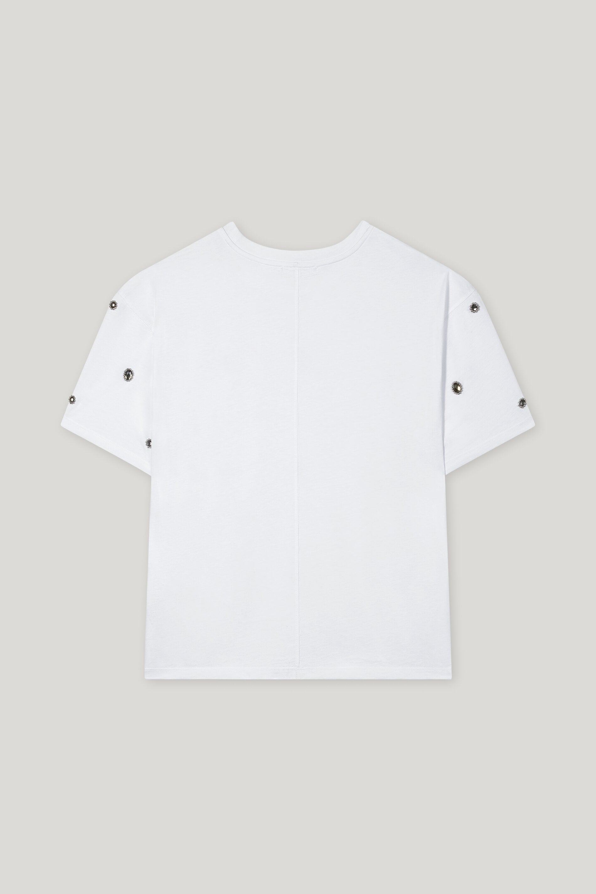 T-Shirt mit Perlendetails - bleached white - Standard | Artikel Rück